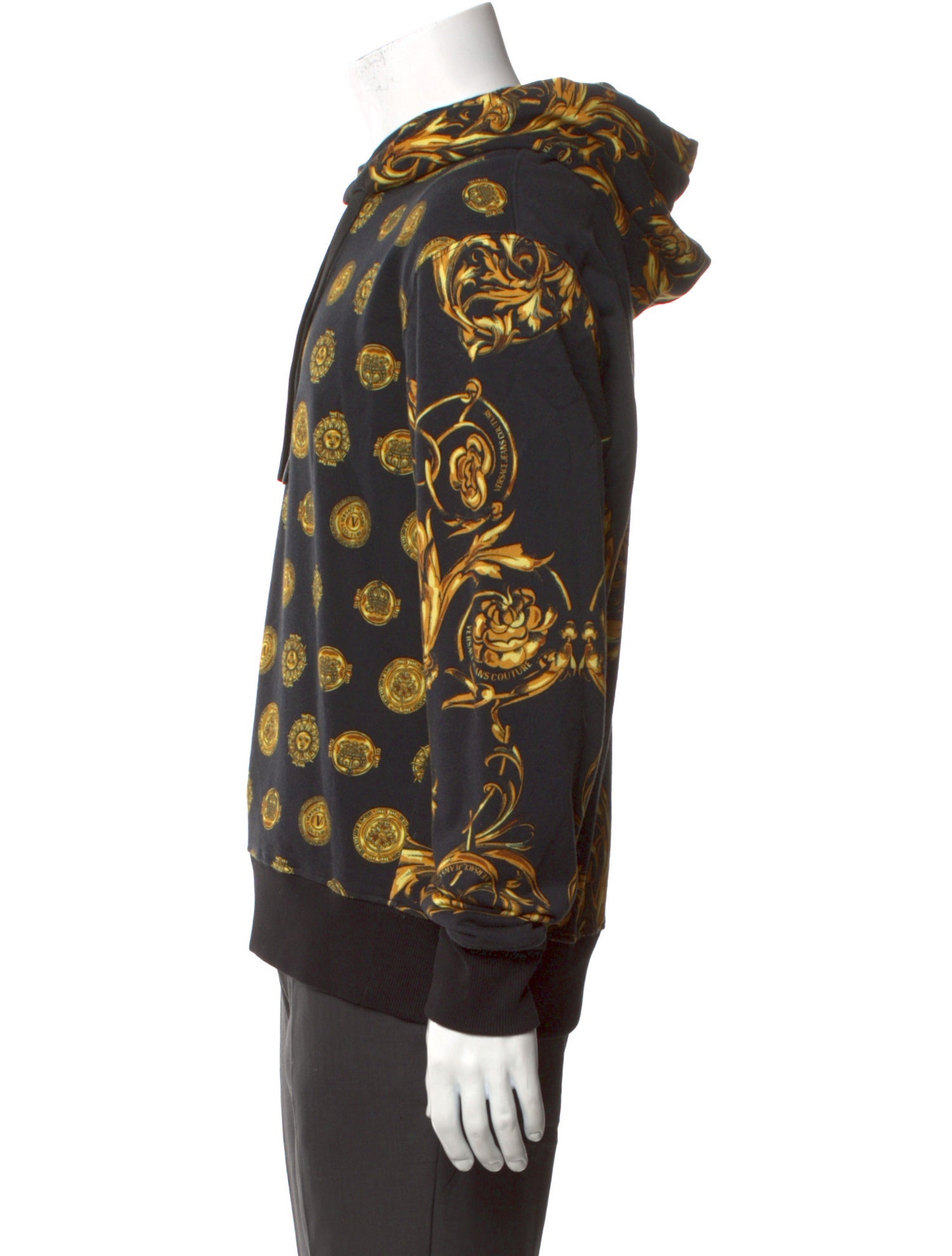 Versace Jeans Couture Printed Crew Neck Hoodie