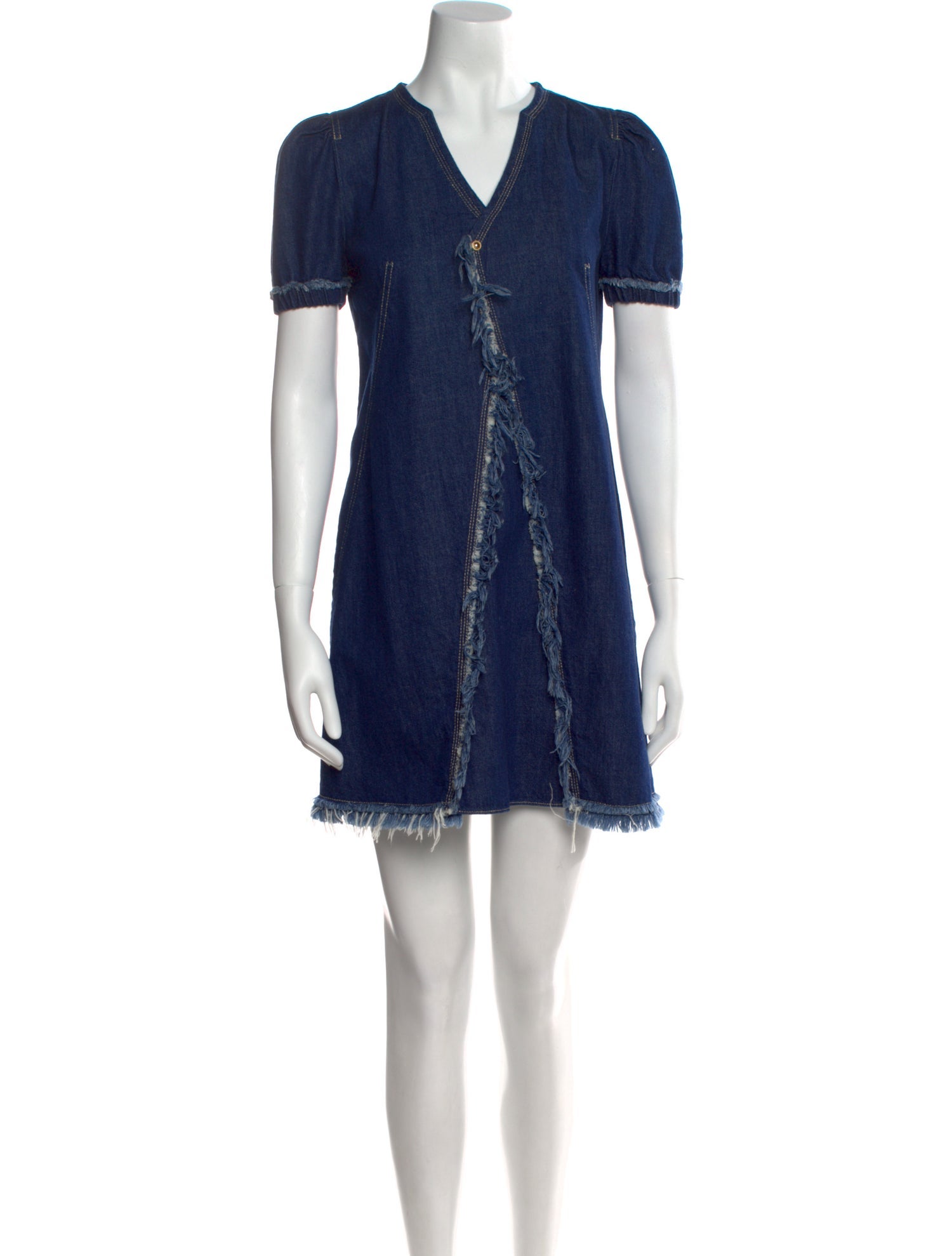 Versace Jeans Couture V-Neck Mini Dress