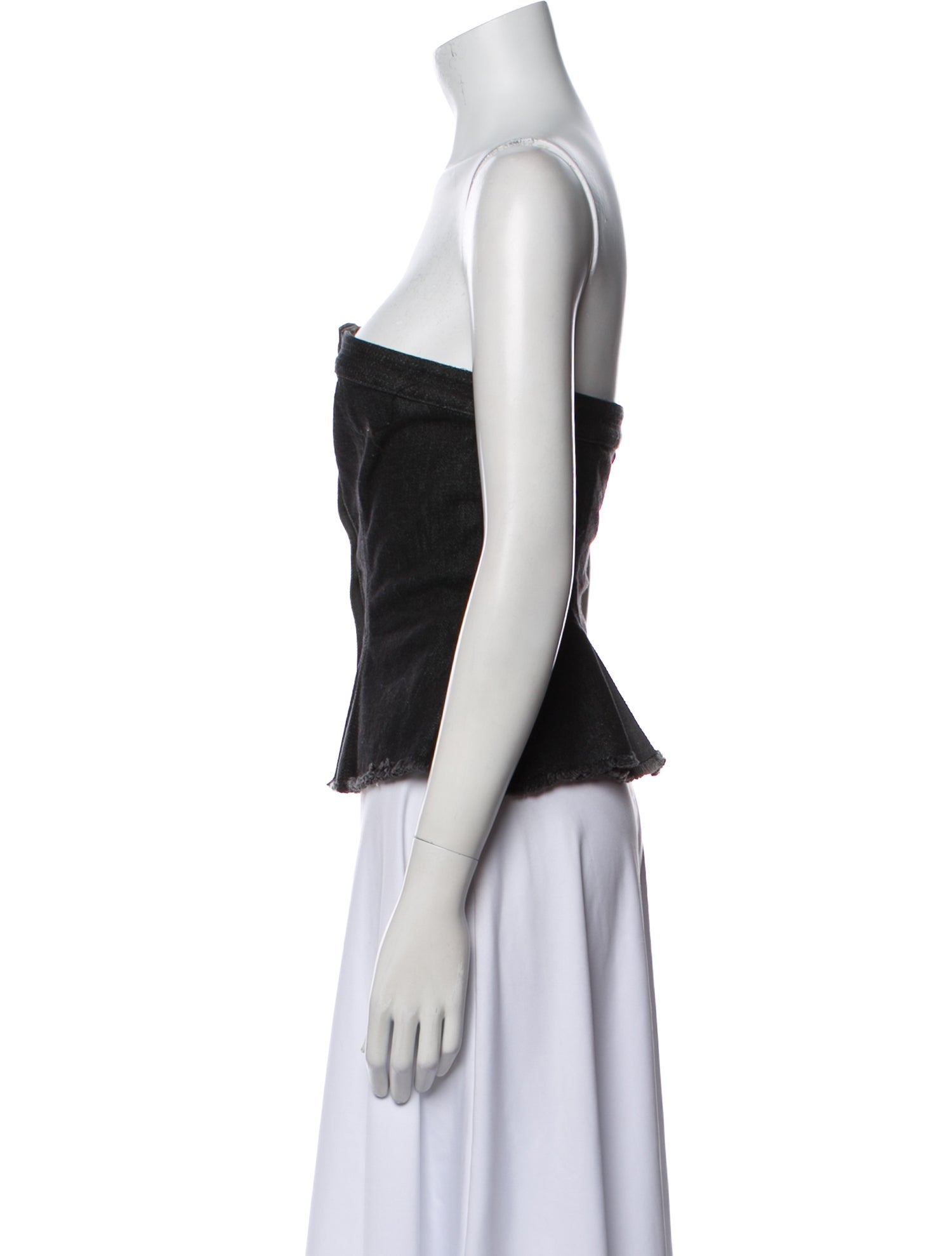 Versace Jeans Couture Strapless Crop Top