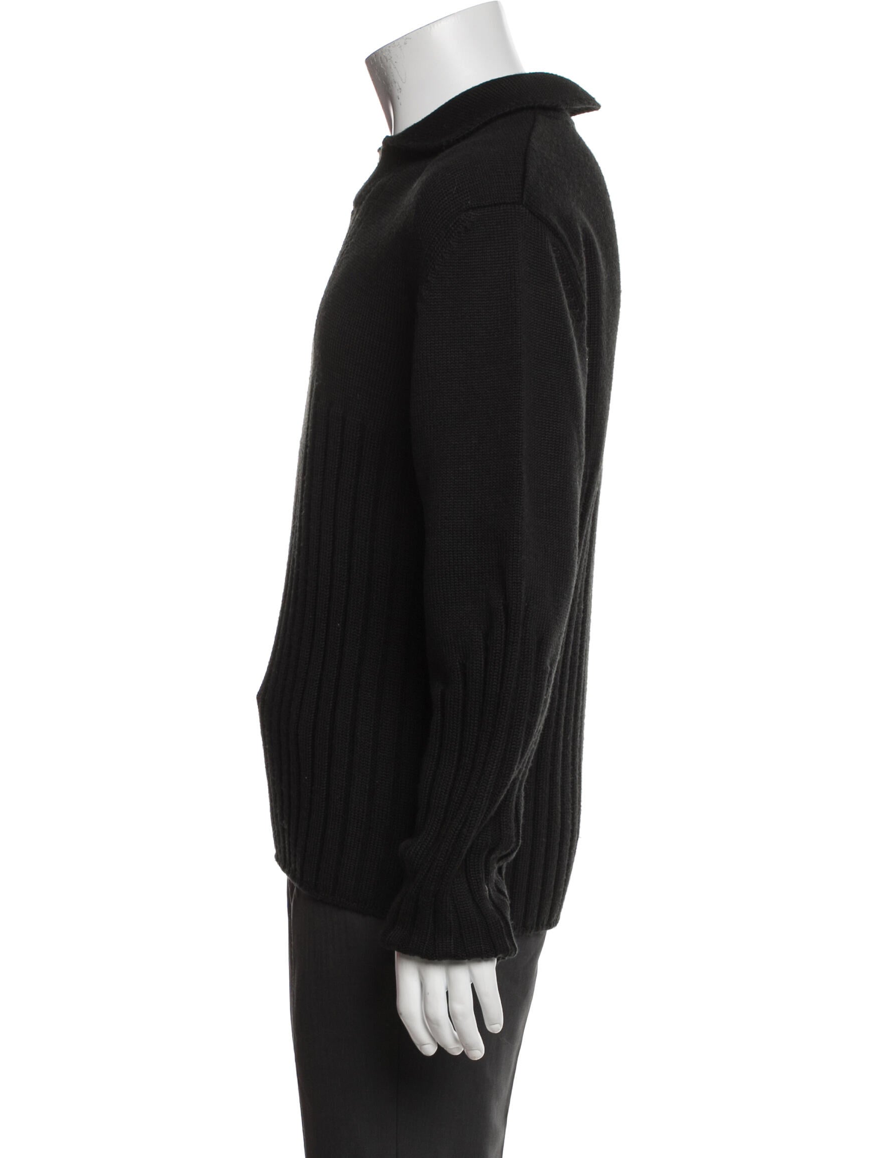 Versace Jeans Couture Collar Long Sleeve Polo Sweater