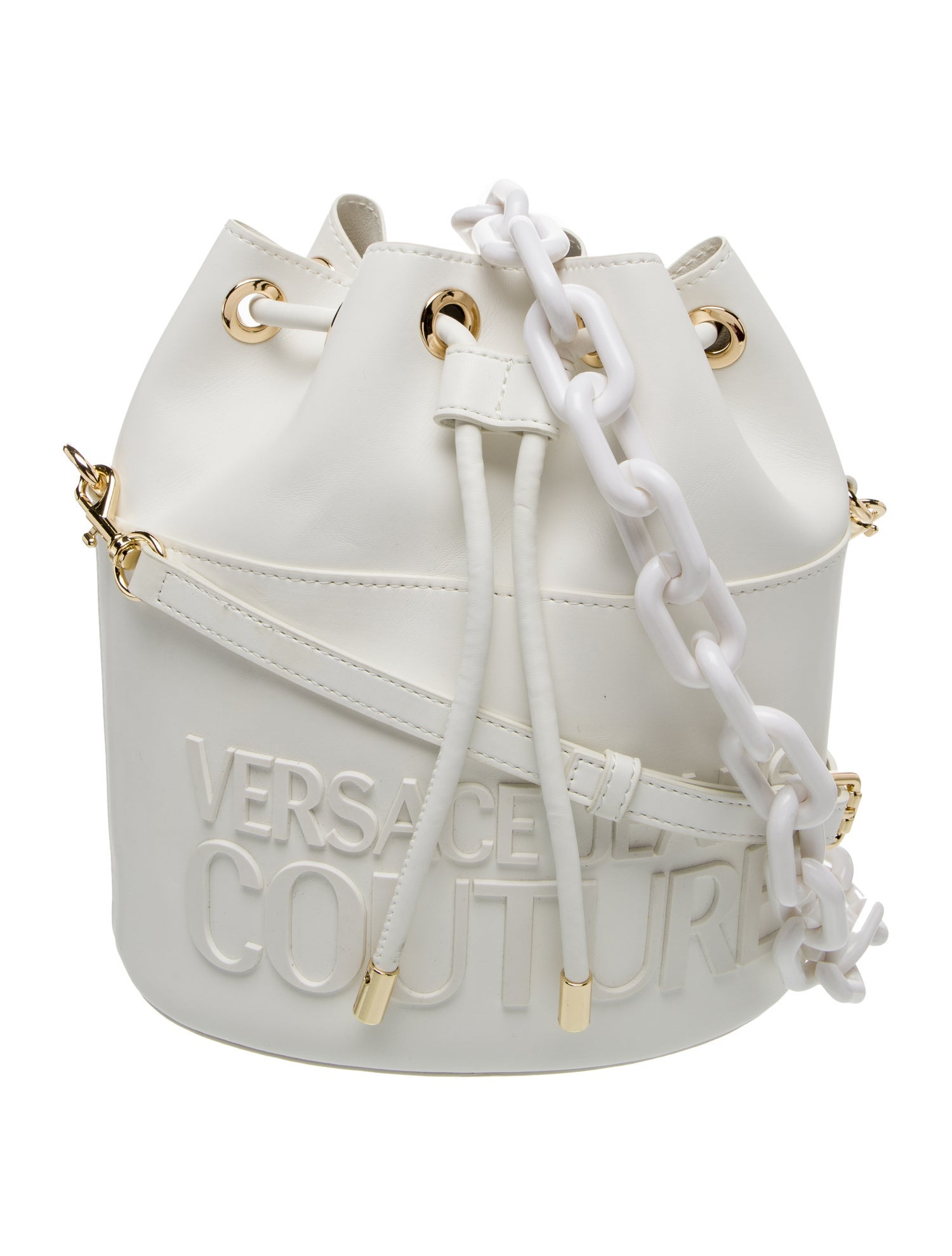 Versace Jeans Couture Leather Bucket Bag w/ Tags