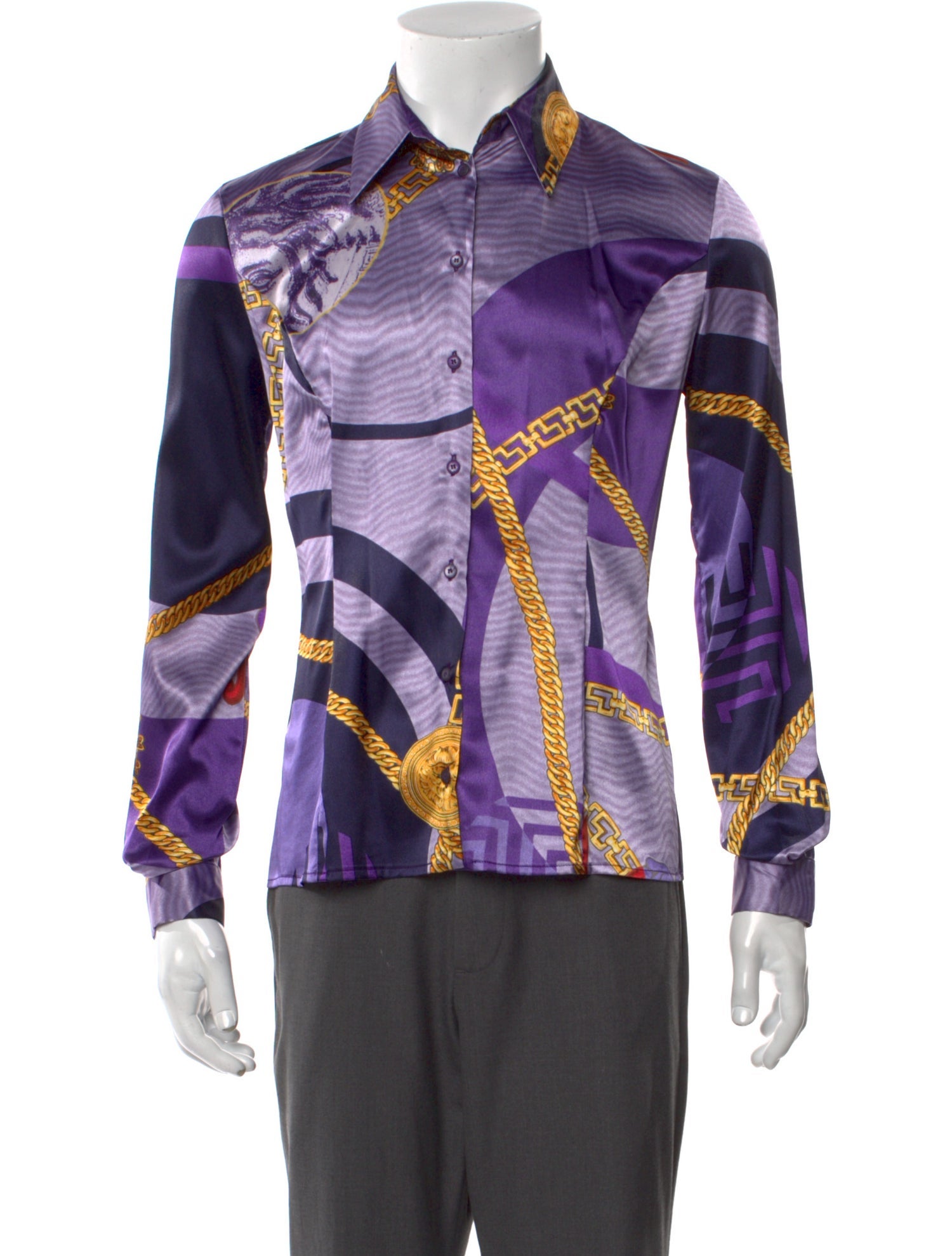 Versace Jeans Couture Printed Long Sleeve Shirt