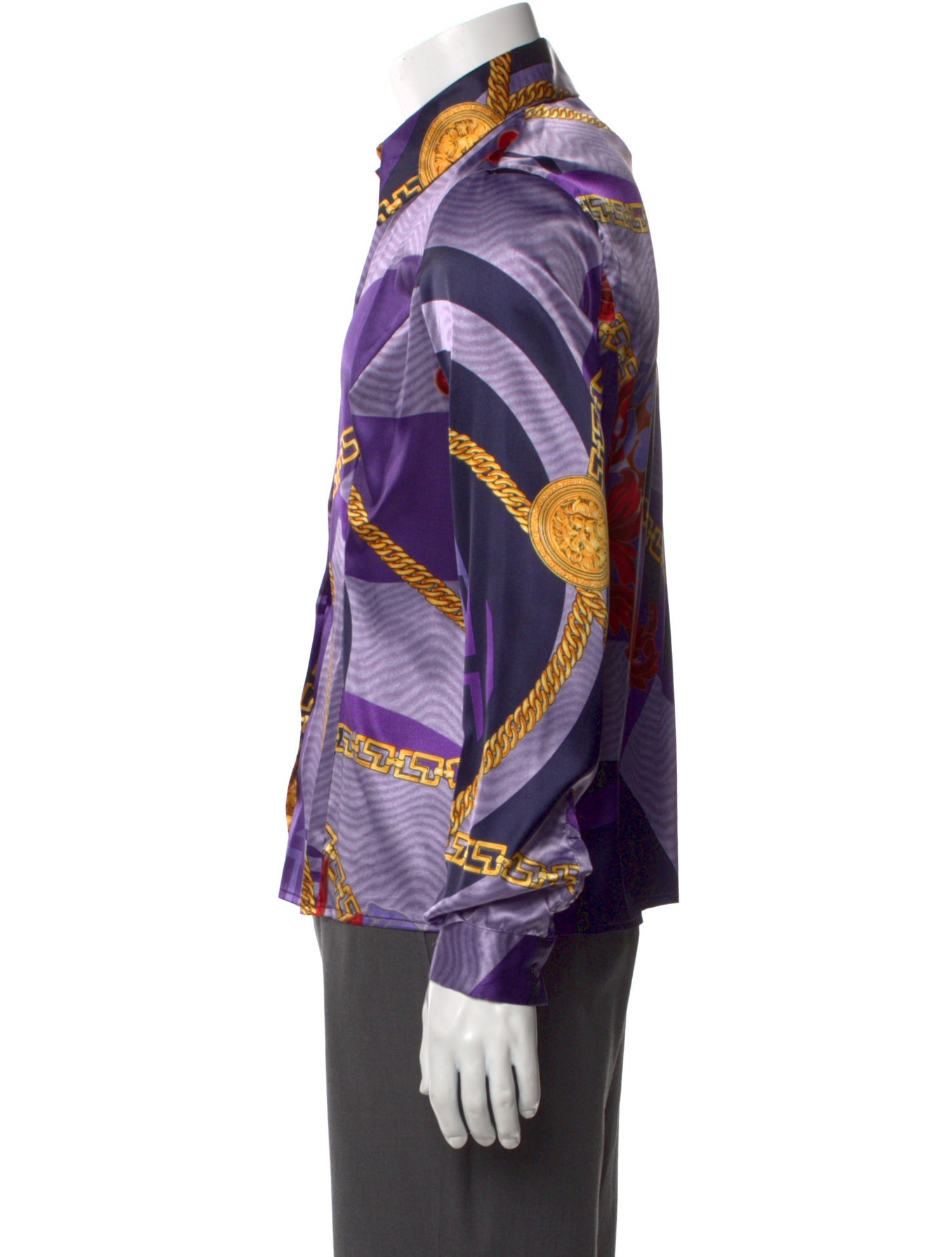 Versace Jeans Couture Printed Long Sleeve Shirt