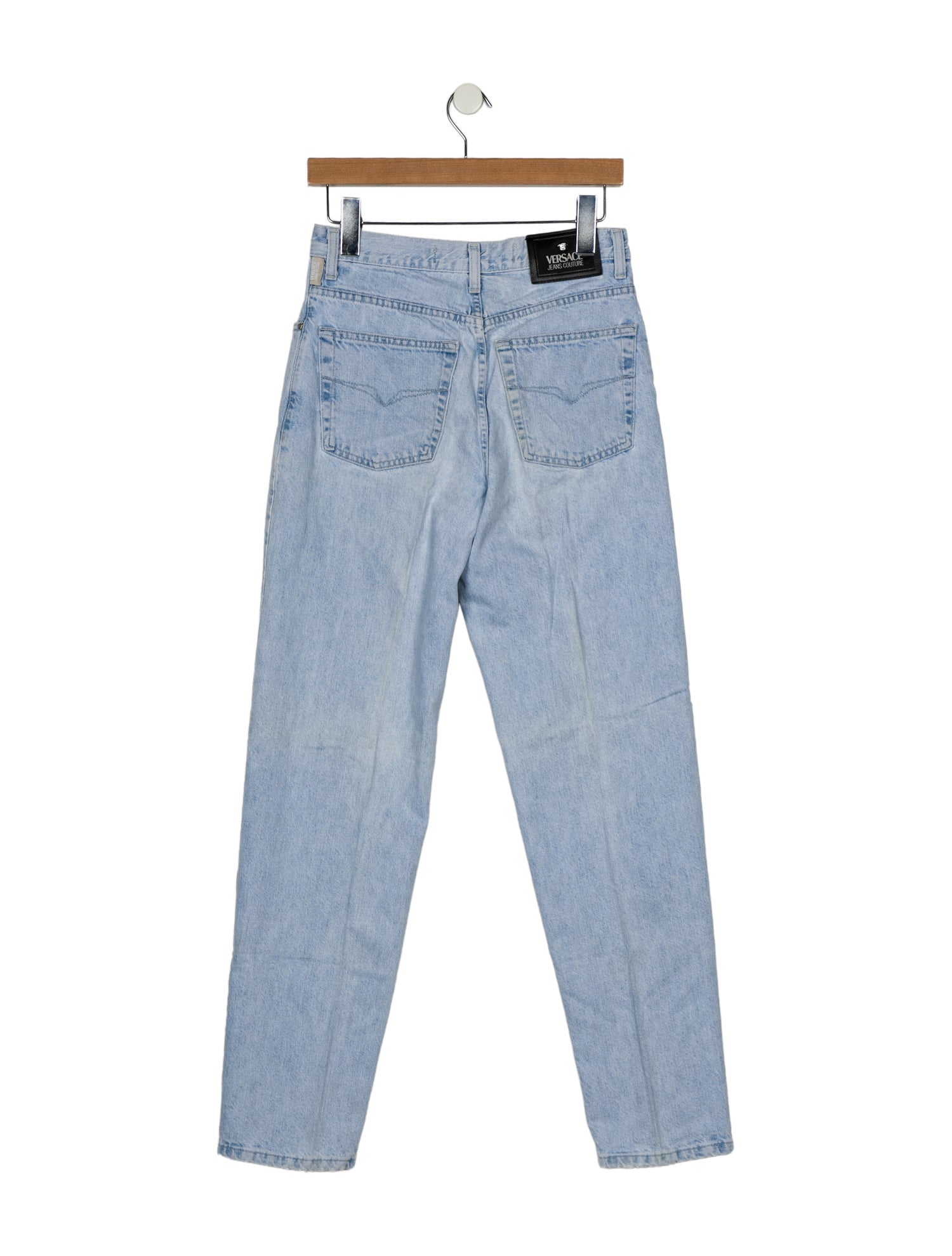 Versace Jeans Couture High-Rise Straight Leg Jeans