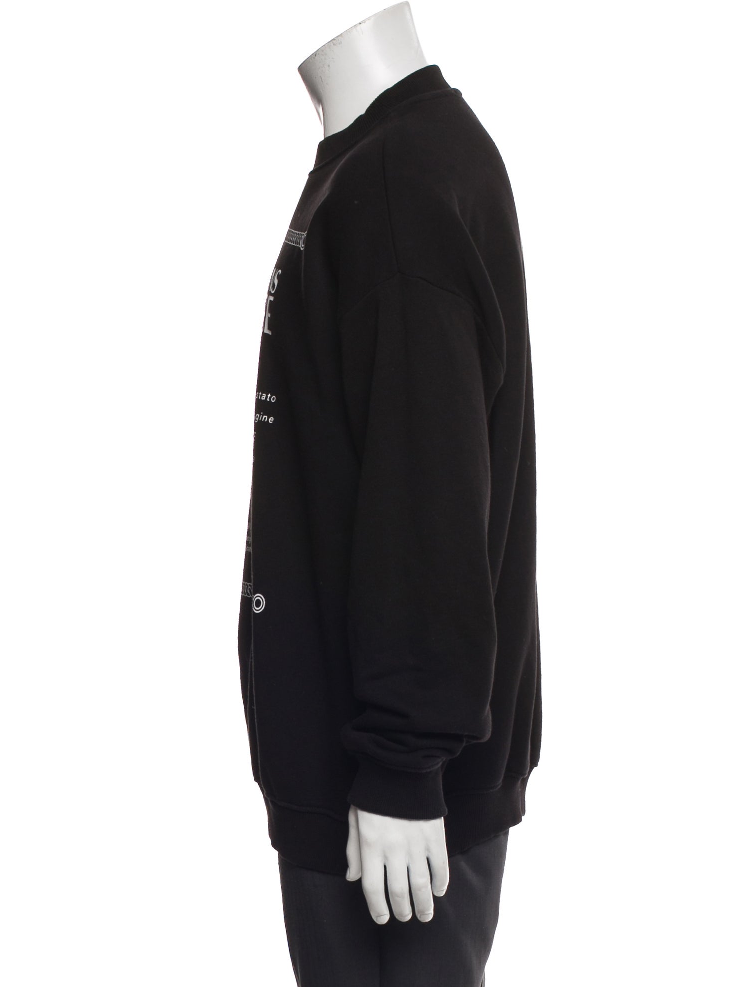 Versace Jeans Couture Graphic Print Crew Neck Pullover