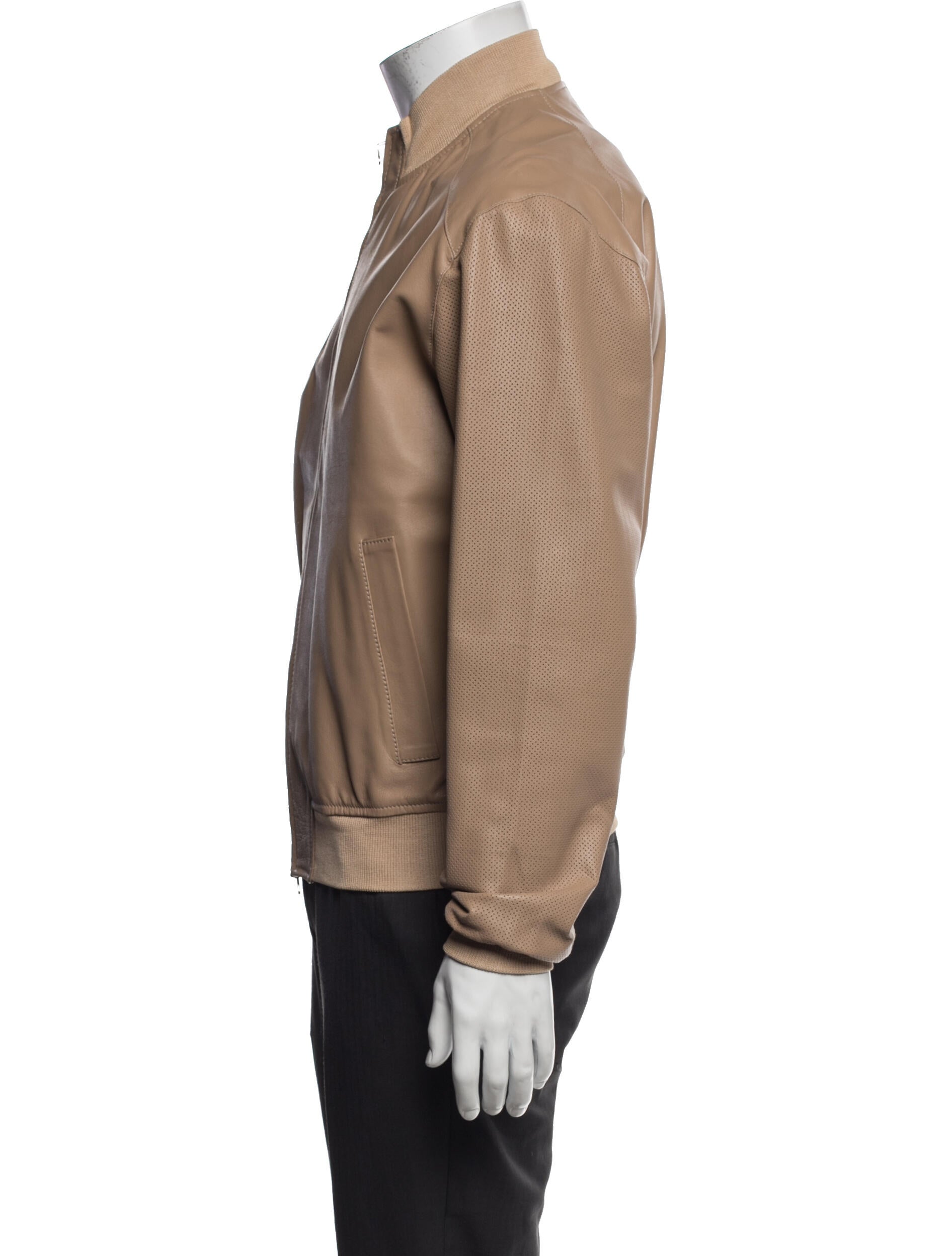 Versace Jeans Couture Leather Bomber Jacket