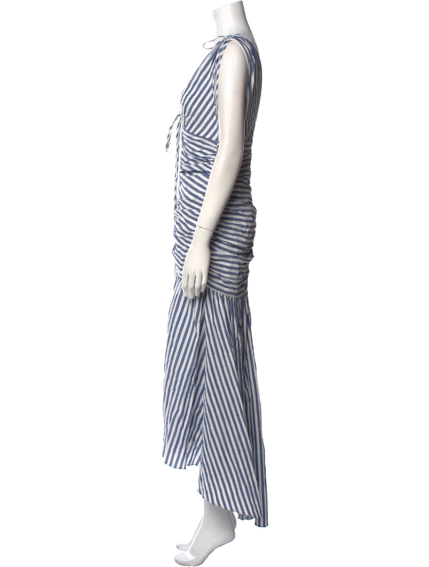 Veronica Beard x Cusp by Neiman Marcus Striped Long Dress