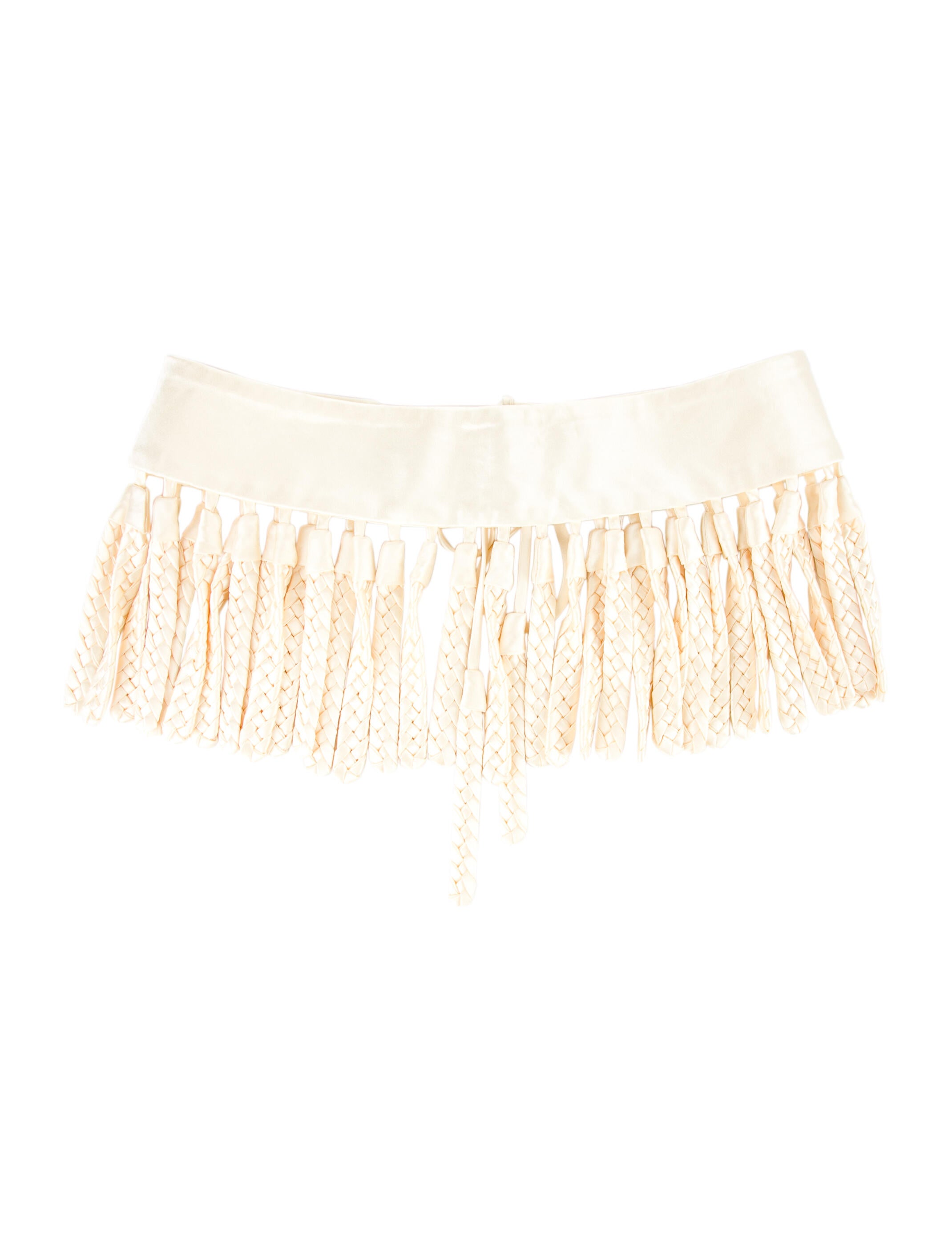 Bevza Wide Braided Accents Waist Belt