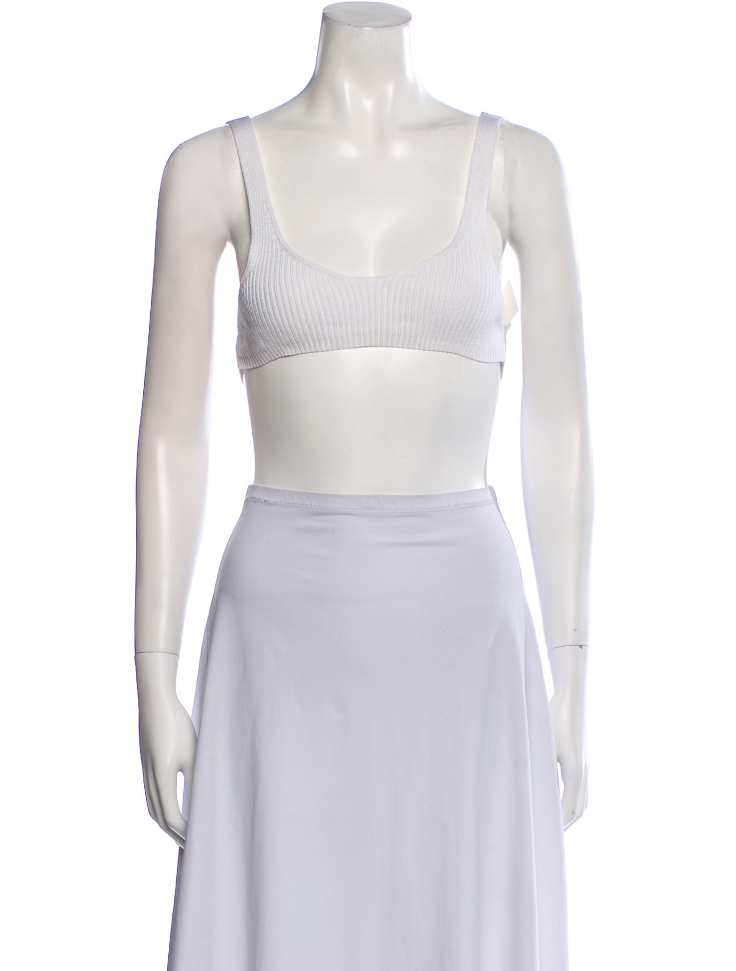 Bevza Scoop Neck Sleeveless Crop Top