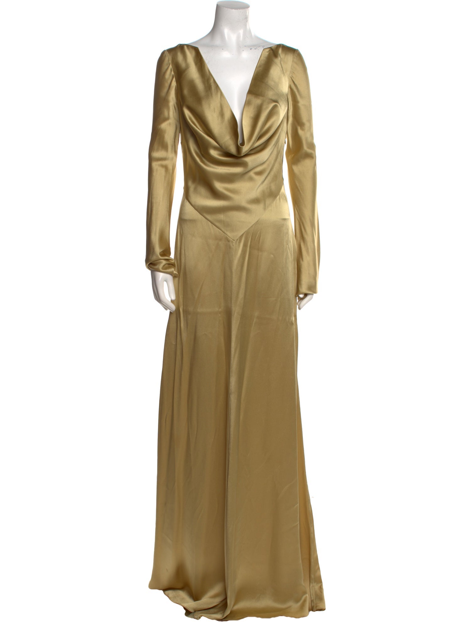 Bevza Cowl Neck Long Dress