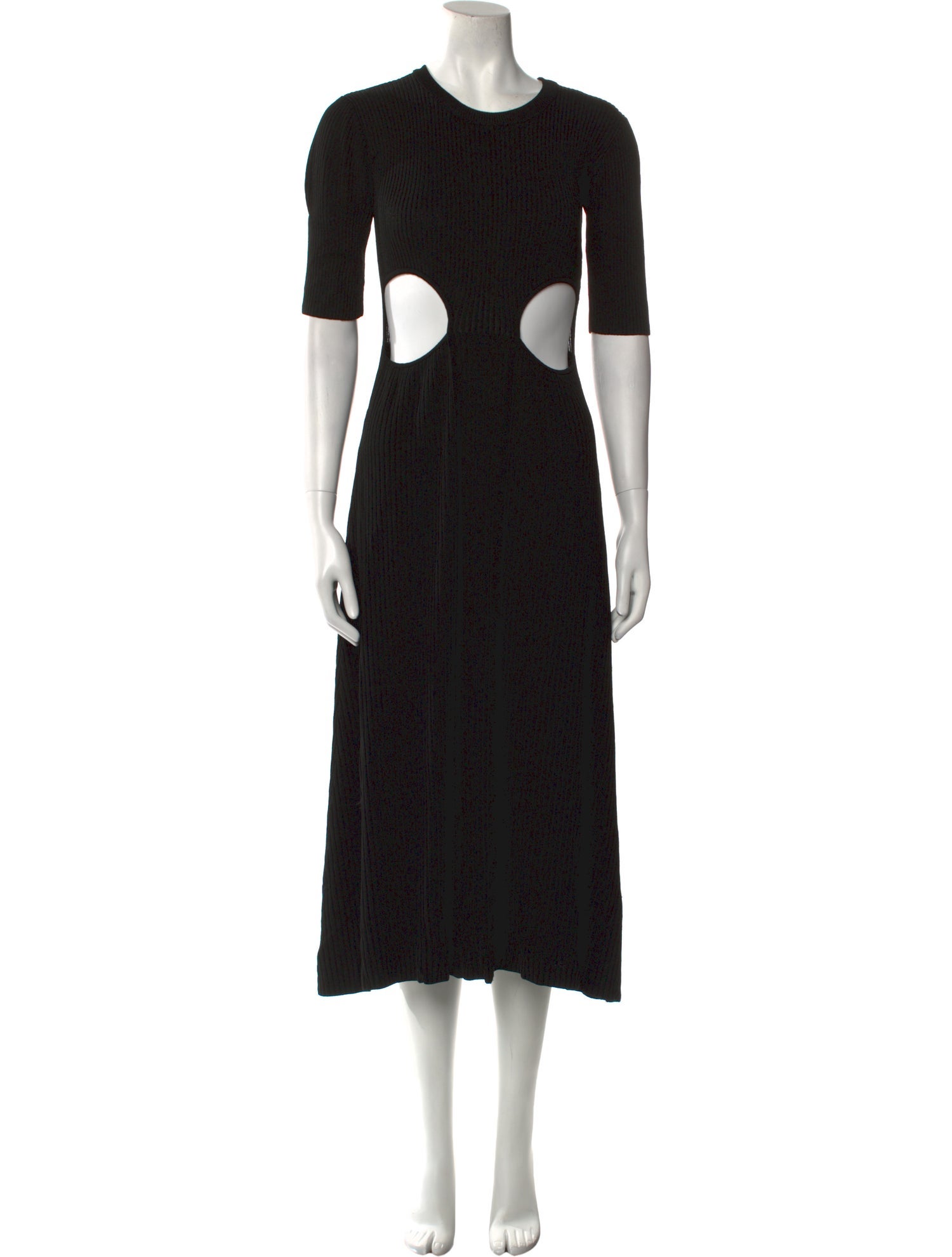 Bevza Crew Neck Midi Length Dress