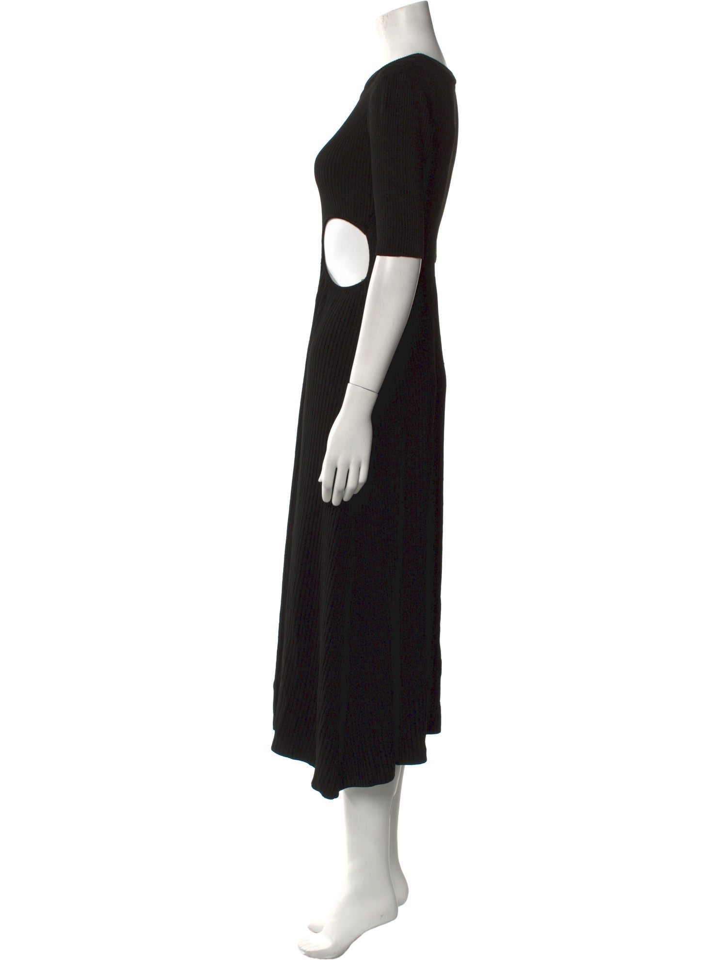 Bevza Crew Neck Midi Length Dress