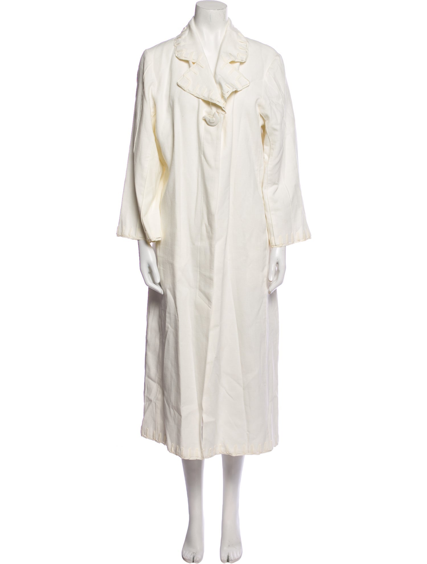 Bevza Linen Printed Trench Coat w/ Tags