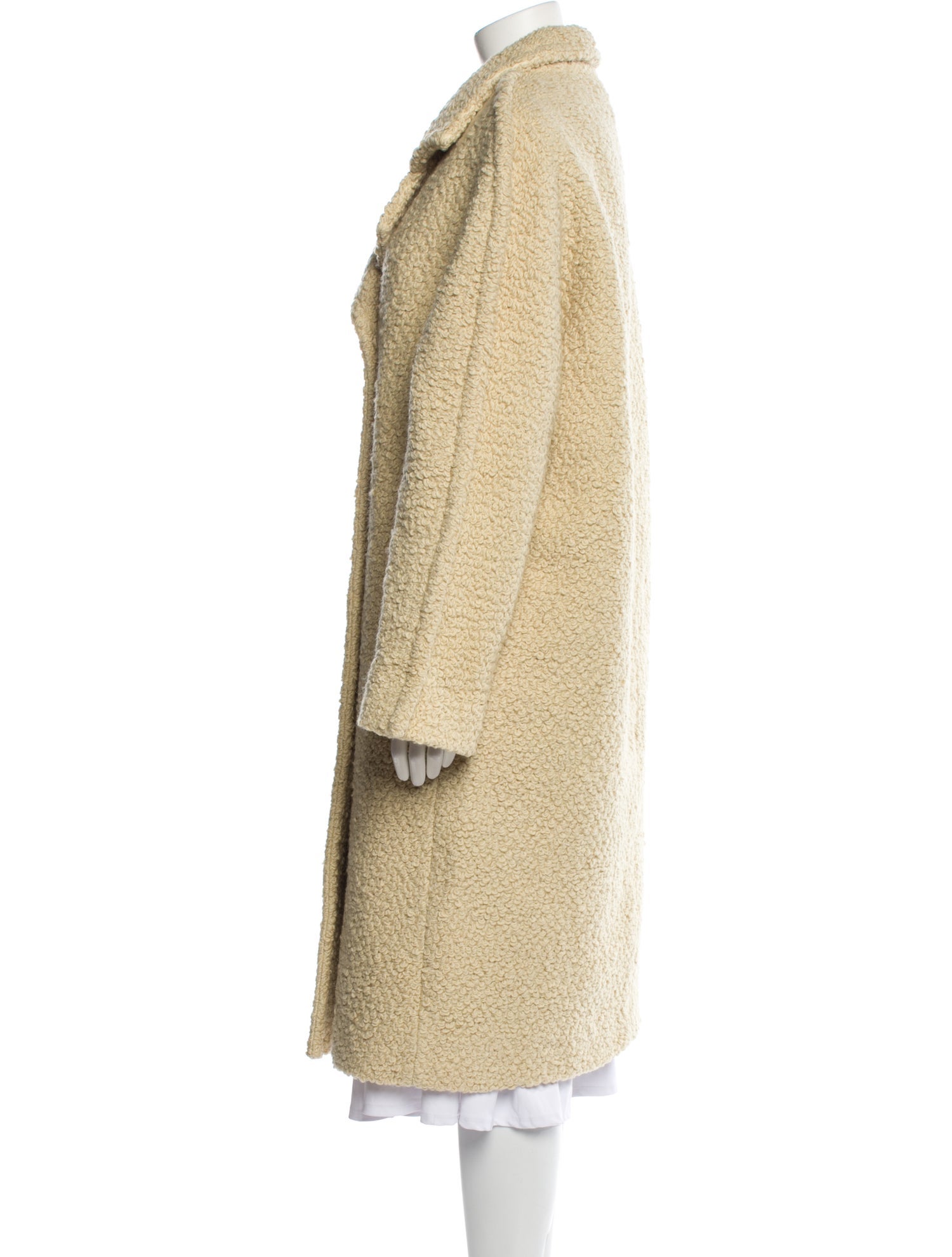 Bevza Wool Faux Fur Coat w/ Tags