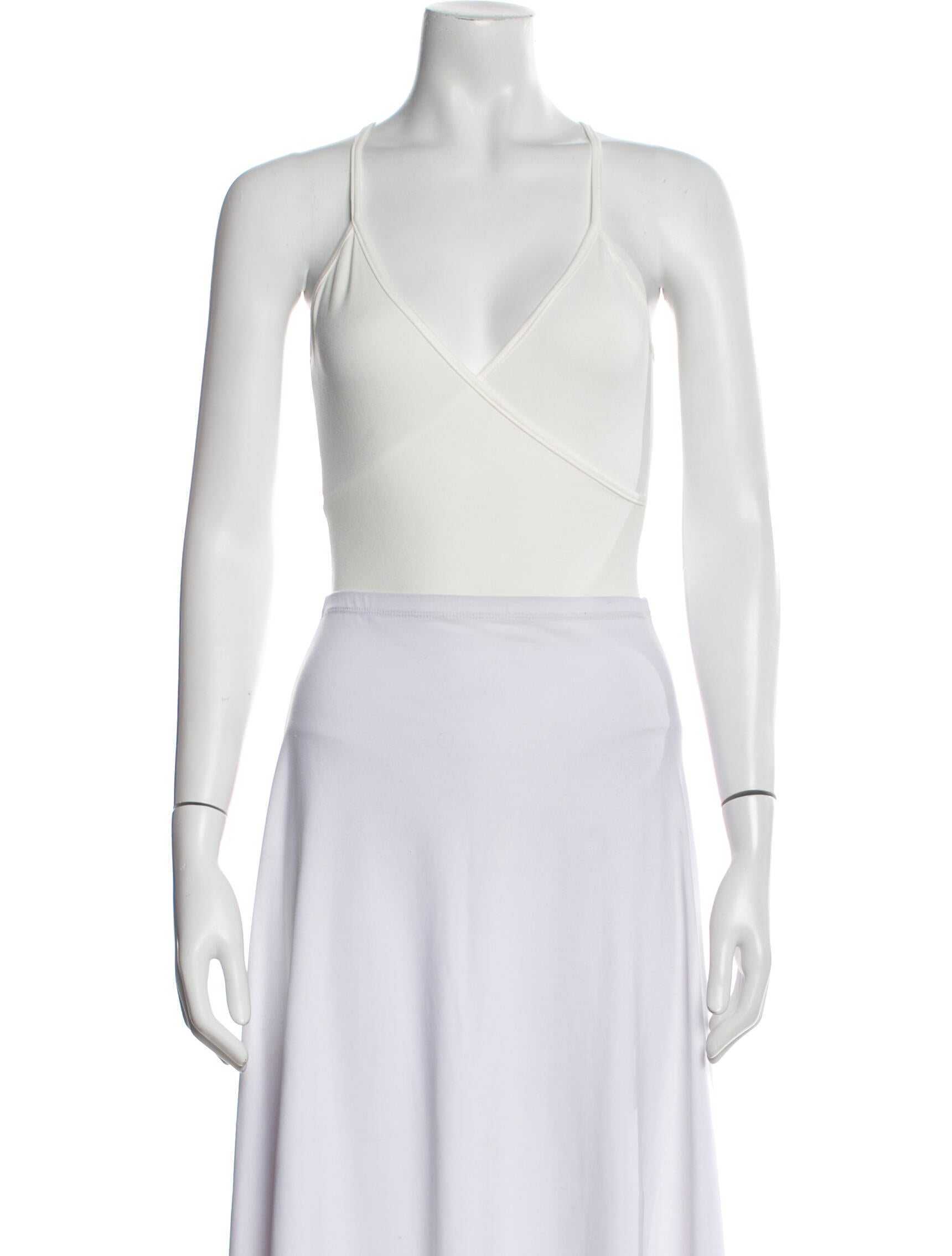 Bevza Bamboo V-Neck Crop Top