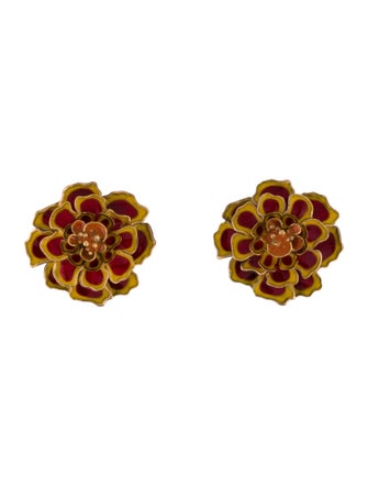 Bevza Marigold Clip On Earrings