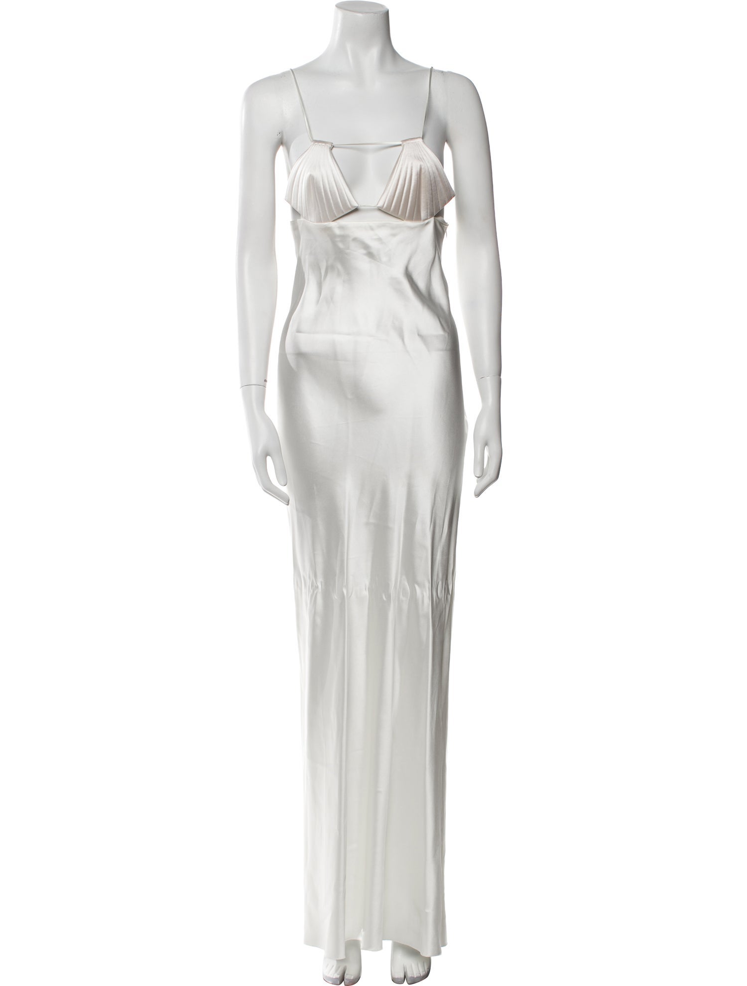 Bevza Square Neckline Long Dress