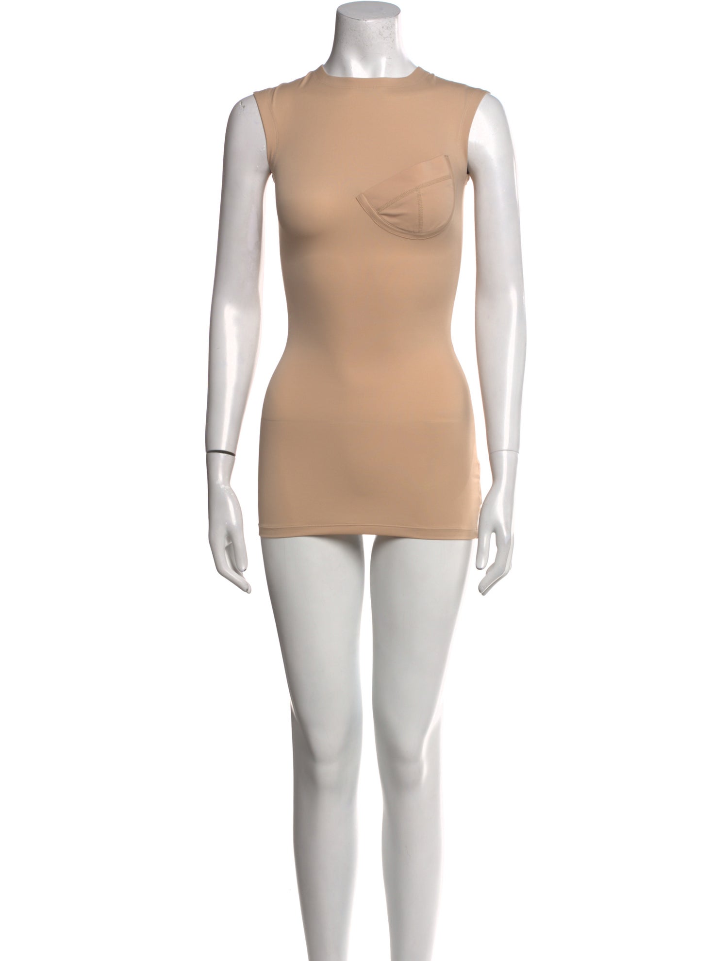 Bevza Crew Neck Mini Dress