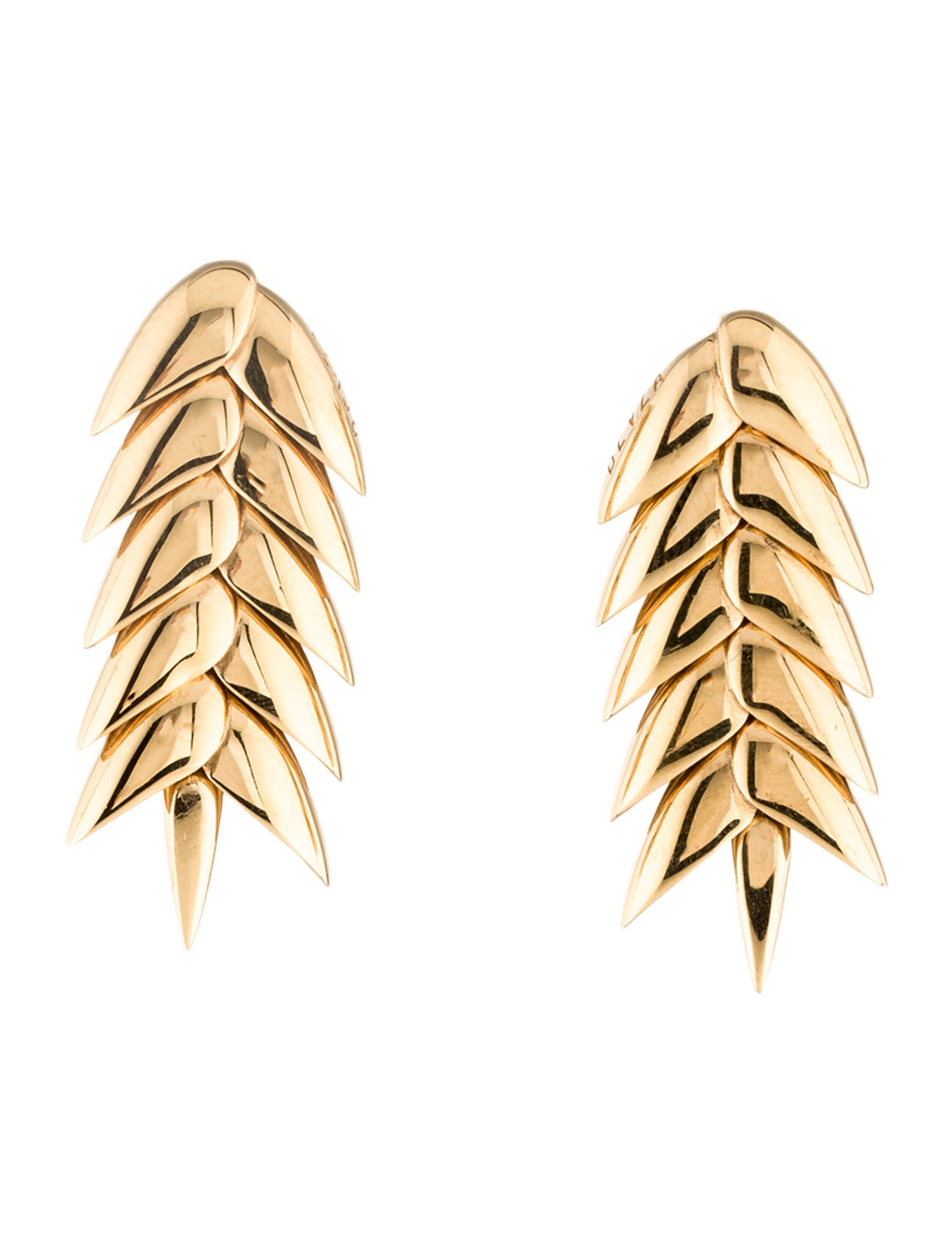 Bevza Spikelet Short Drop Earrings