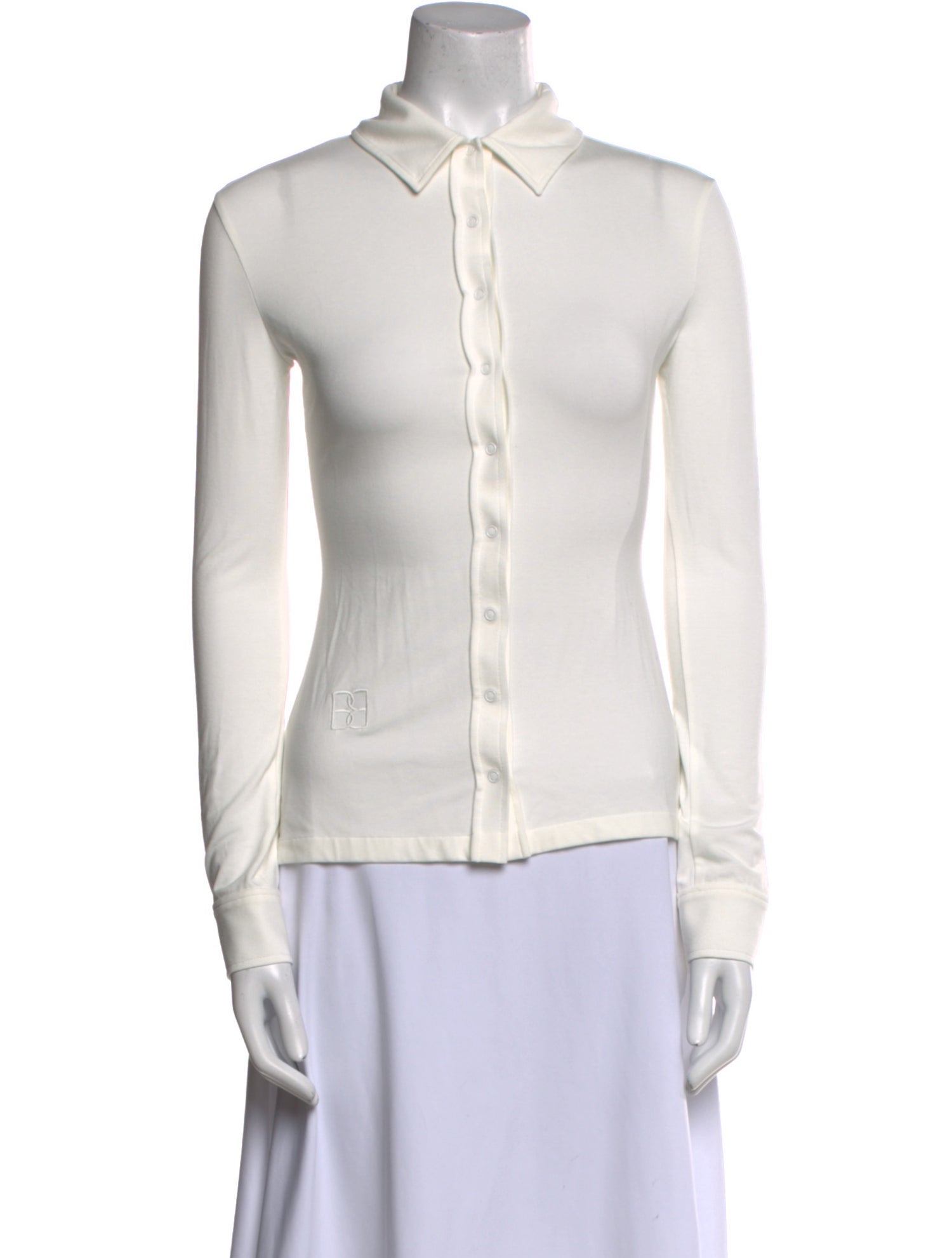 Bevza Bamboo Long Sleeve Button-Up Top