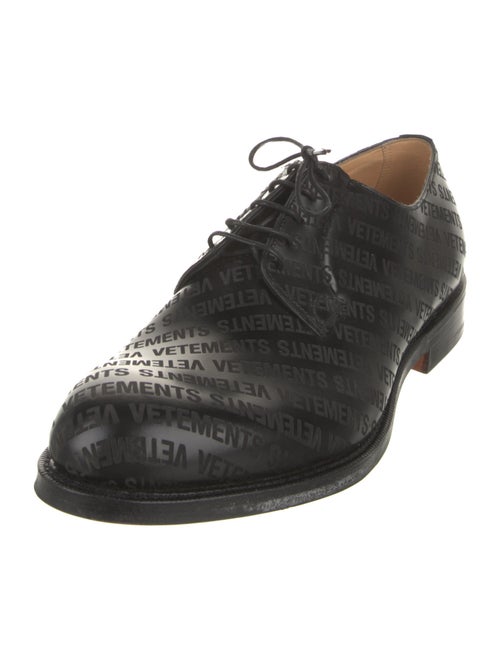 Vetements x Church's Leather Printed Derby Shoes