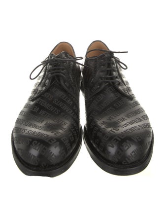 Vetements x Church's Leather Printed Derby Shoes