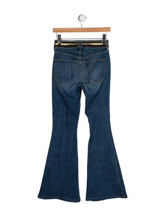 Veronica Beard X Wonder Woman Low-Rise Wide Leg Jeans