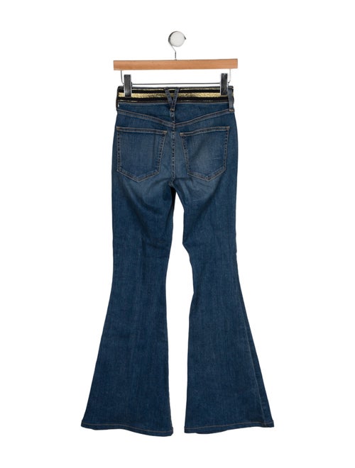Veronica Beard X Wonder Woman Low-Rise Wide Leg Jeans