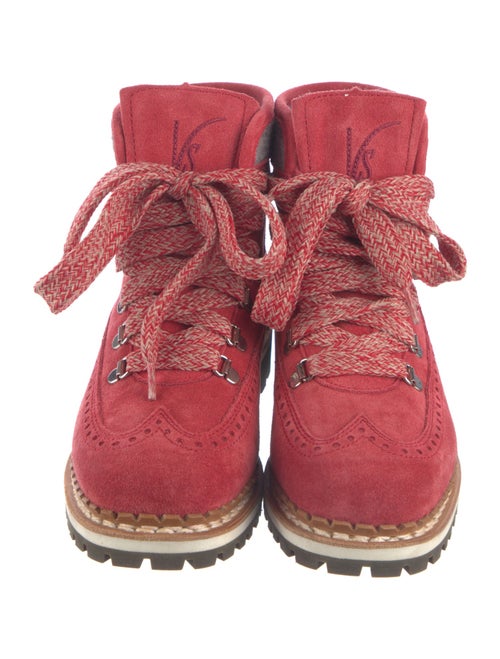 Ventesima Strada Suede Colorblock Pattern Hiking Boots