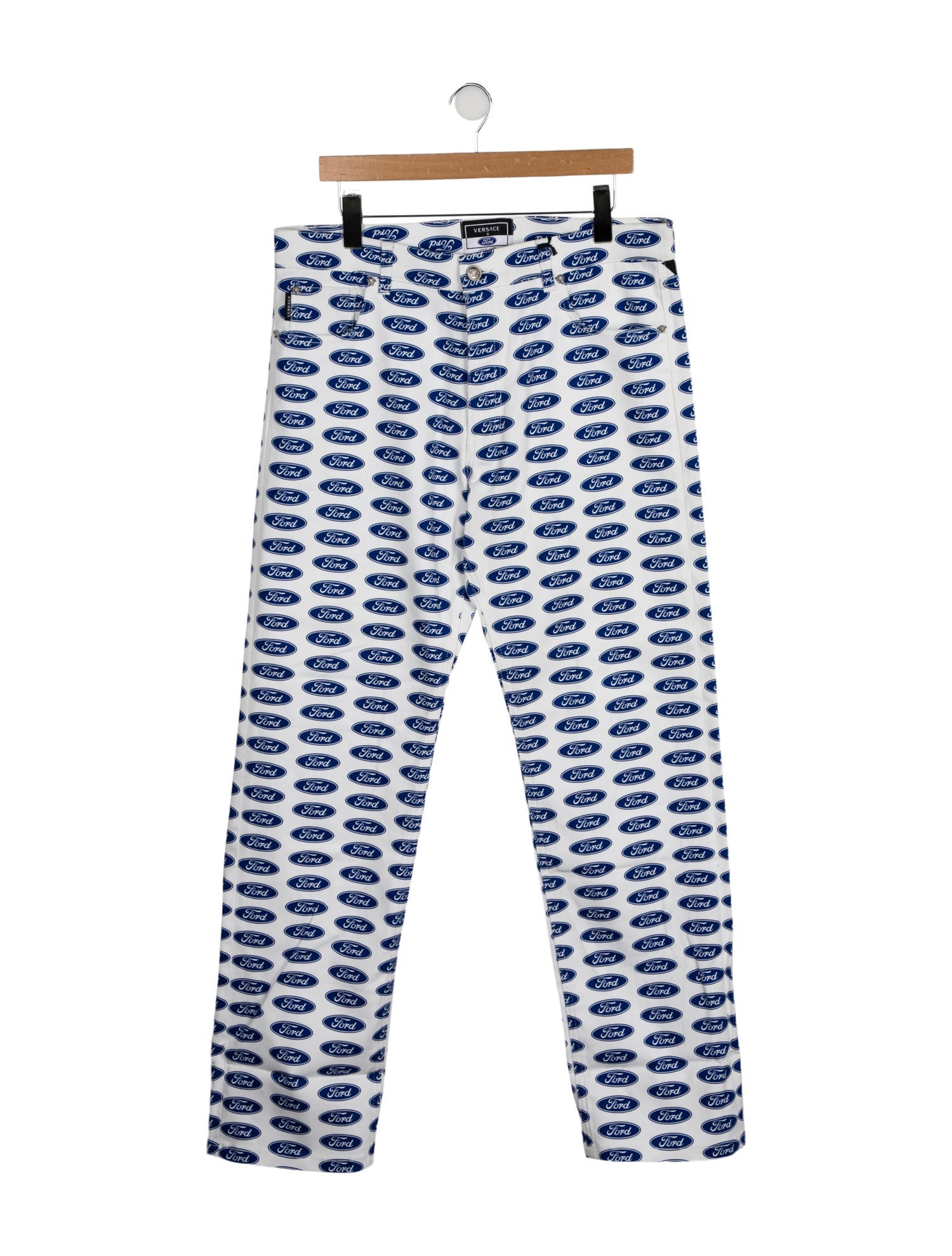 Versace x Ford High-Rise Wide Leg Jeans w/ Tags