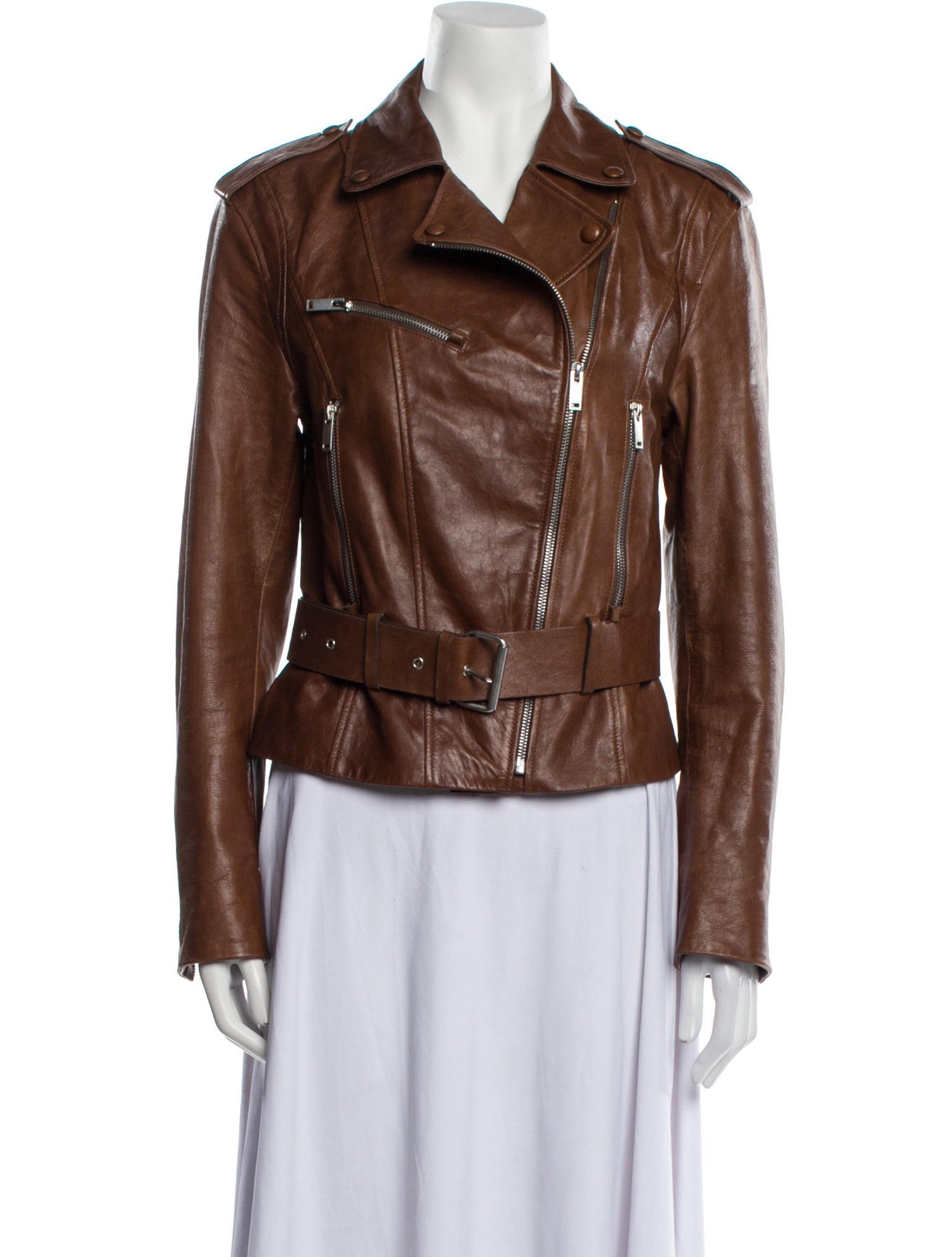 Vespucci By Vsp Leather Biker Jacket