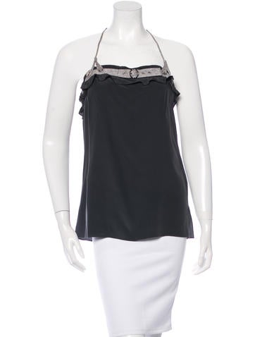 Vena Cava Silk Embellished Top