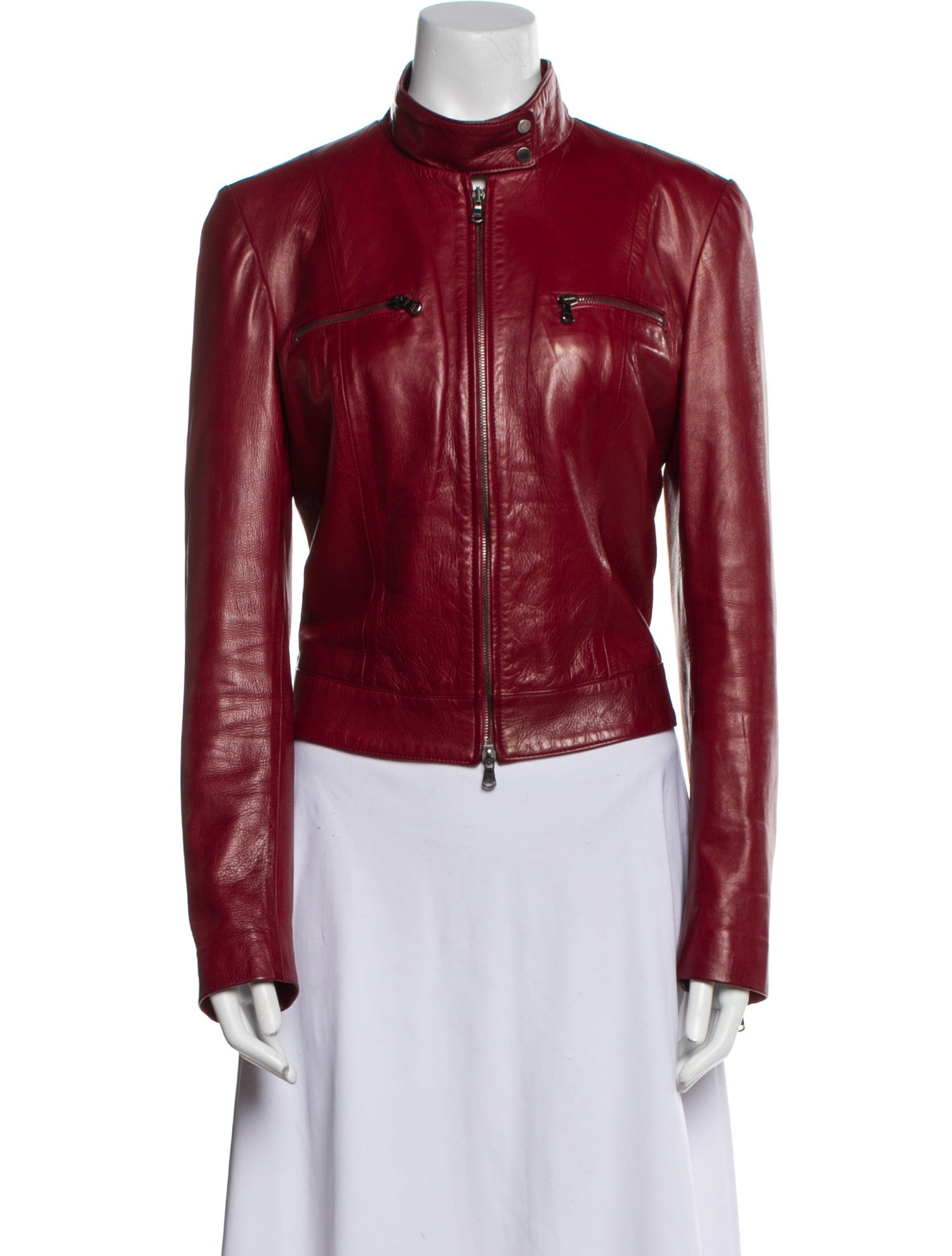 Ventcouvert Leather Biker Jacket