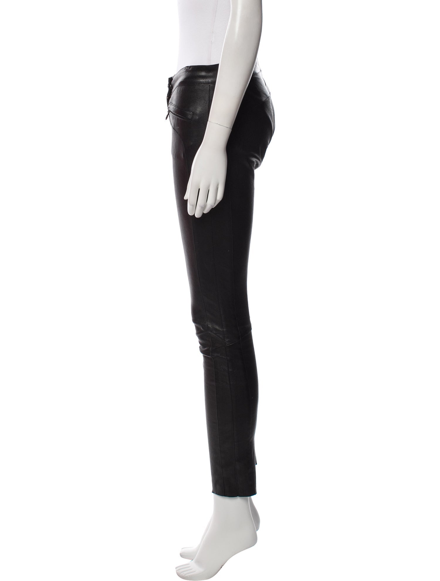 Ventcouvert Leather Skinny Leg Pants