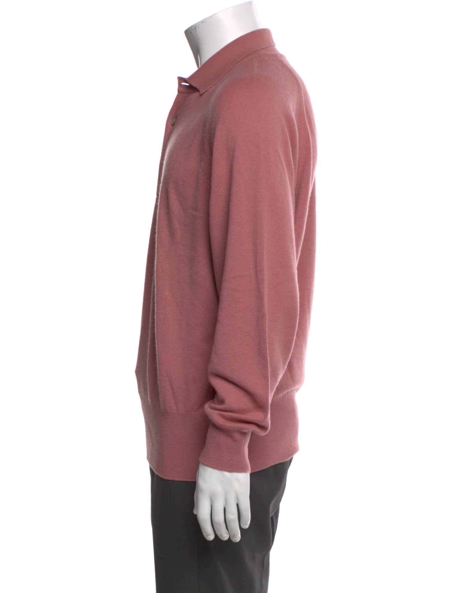 Verri Uomo Cashmere Collar Polo Sweater