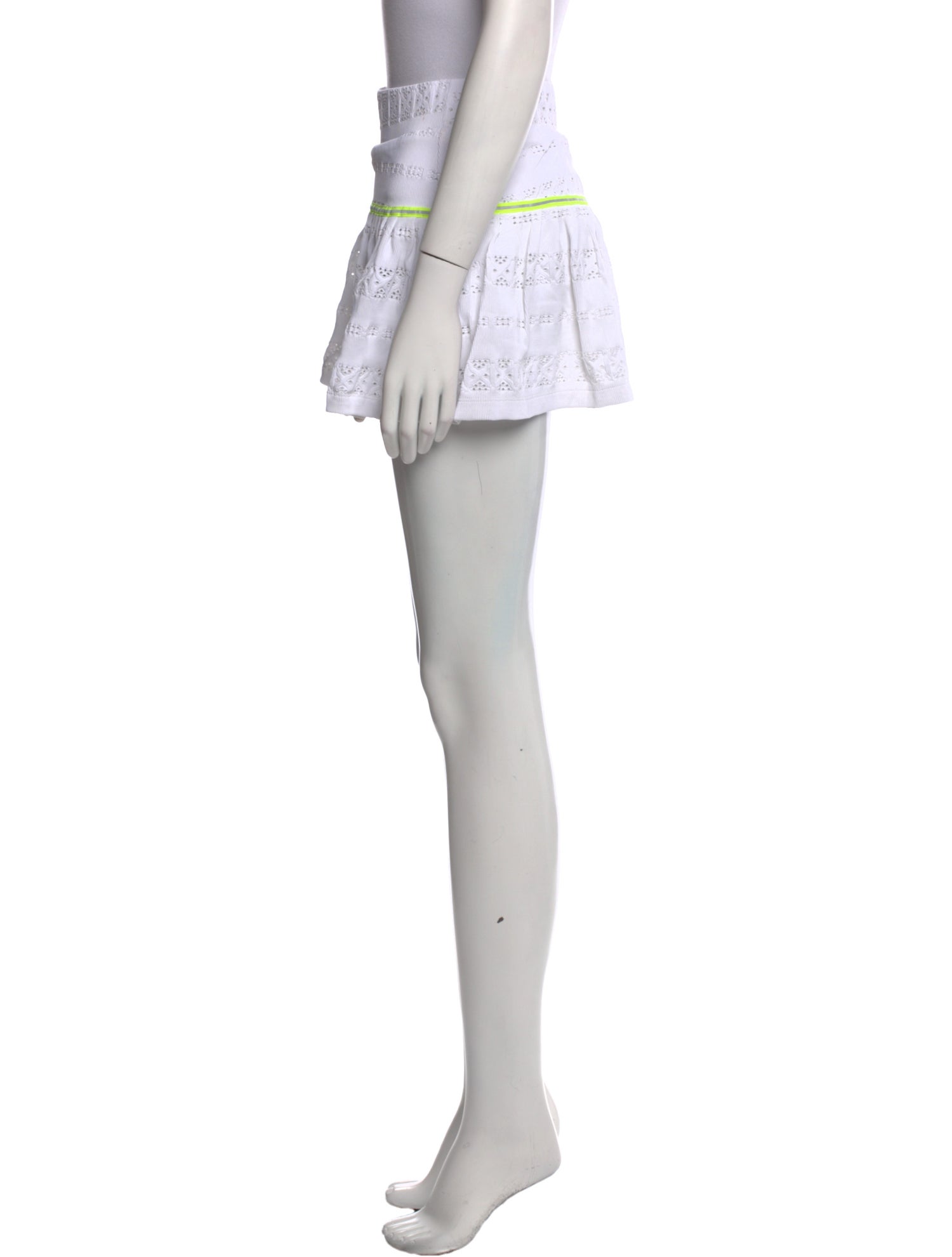 Veronica Beard x L'ETOILE sport Eyelet Trim Mini Skirt