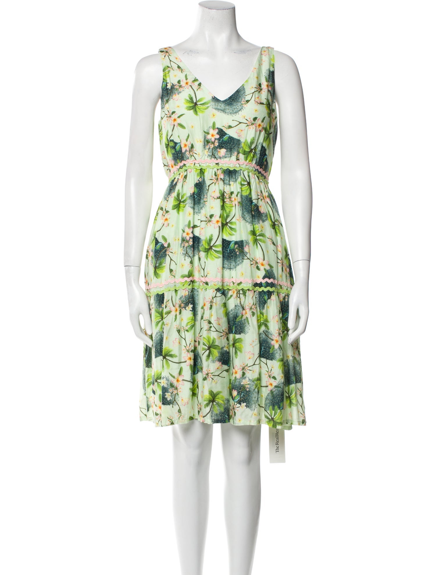 Verandah Floral Print Knee-Length Dress