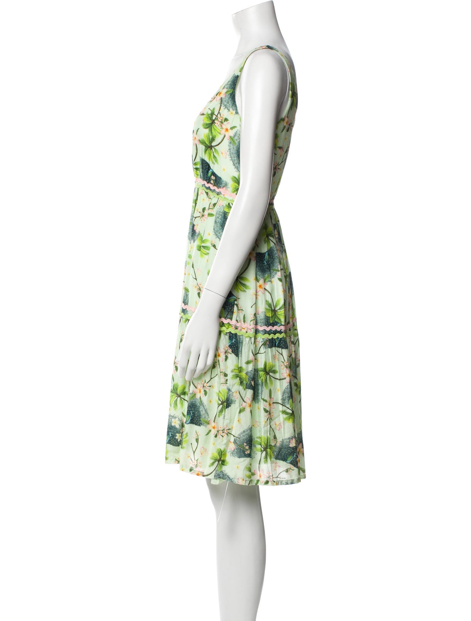 Verandah Floral Print Knee-Length Dress