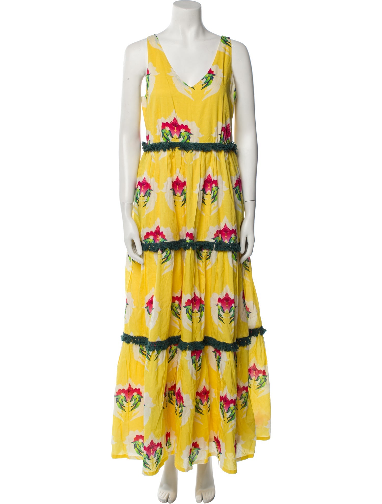 Verandah Printed Long Dress w/ Tags