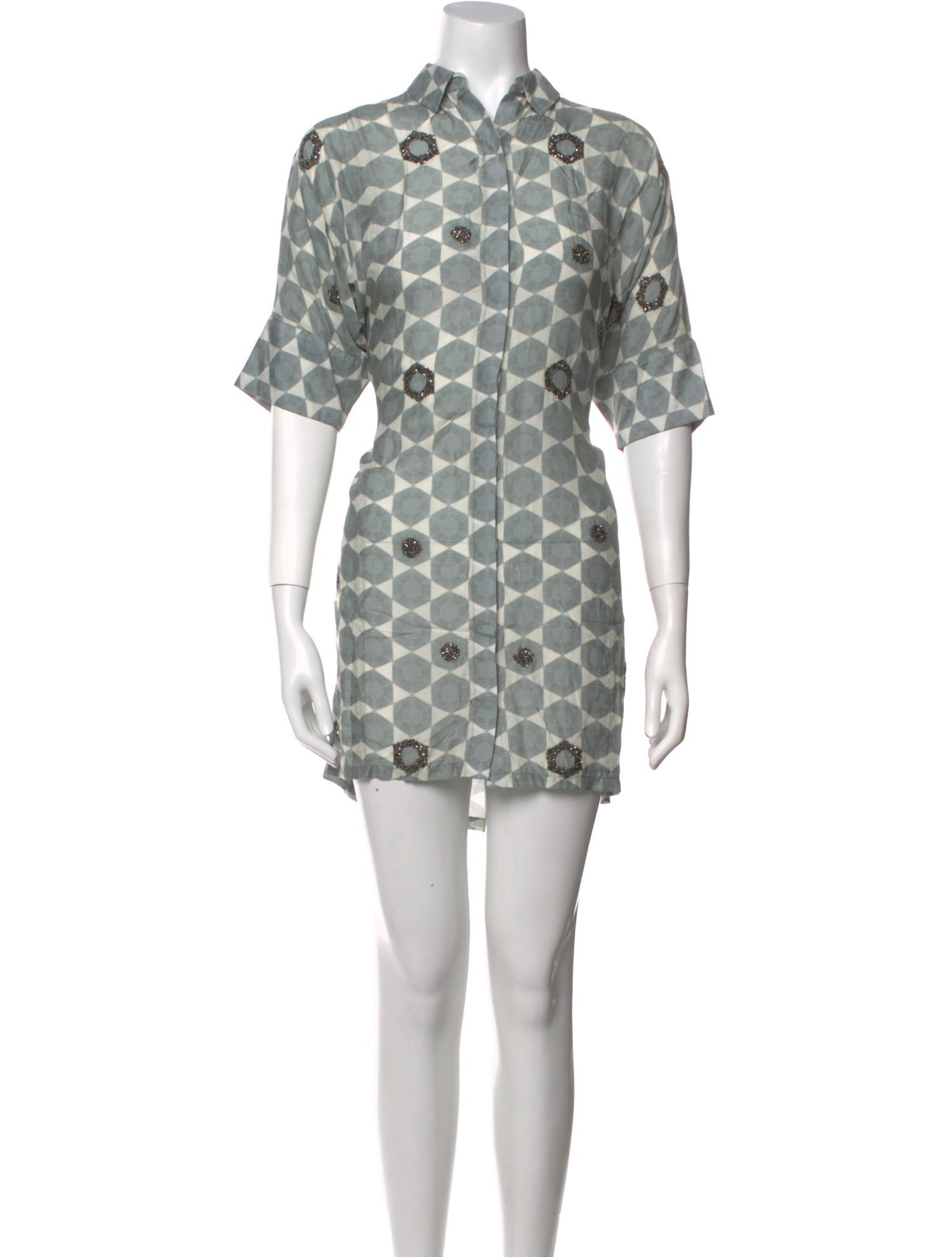 Verandah Polka Dot Print Mini Dress