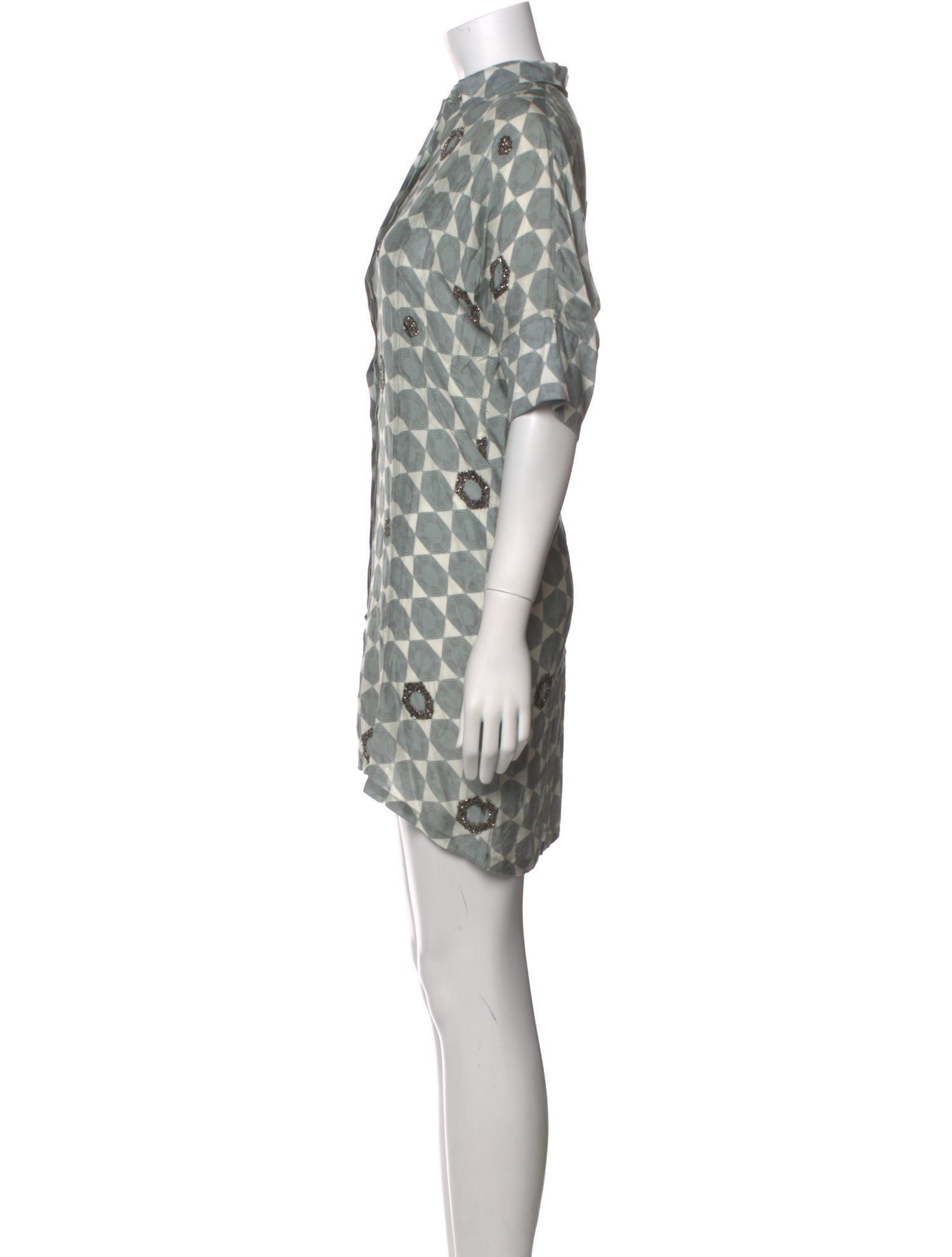 Verandah Polka Dot Print Mini Dress