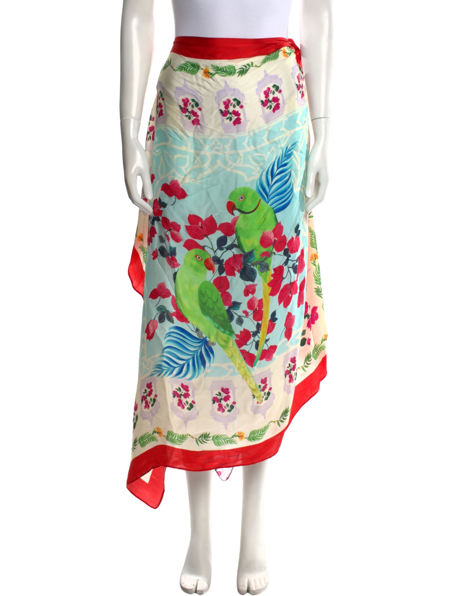 Verandah Floral Print Midi Length Skirt