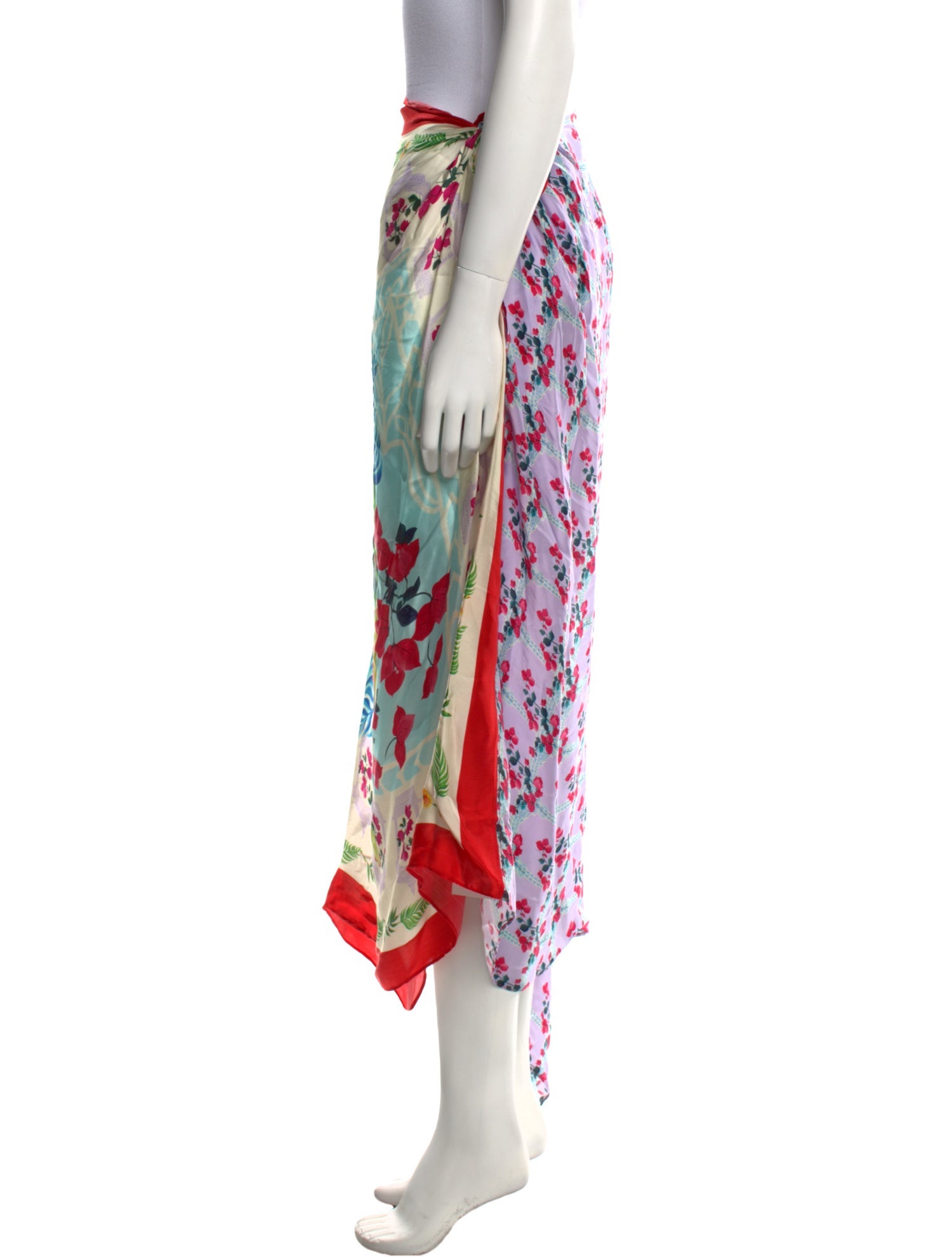 Verandah Floral Print Midi Length Skirt