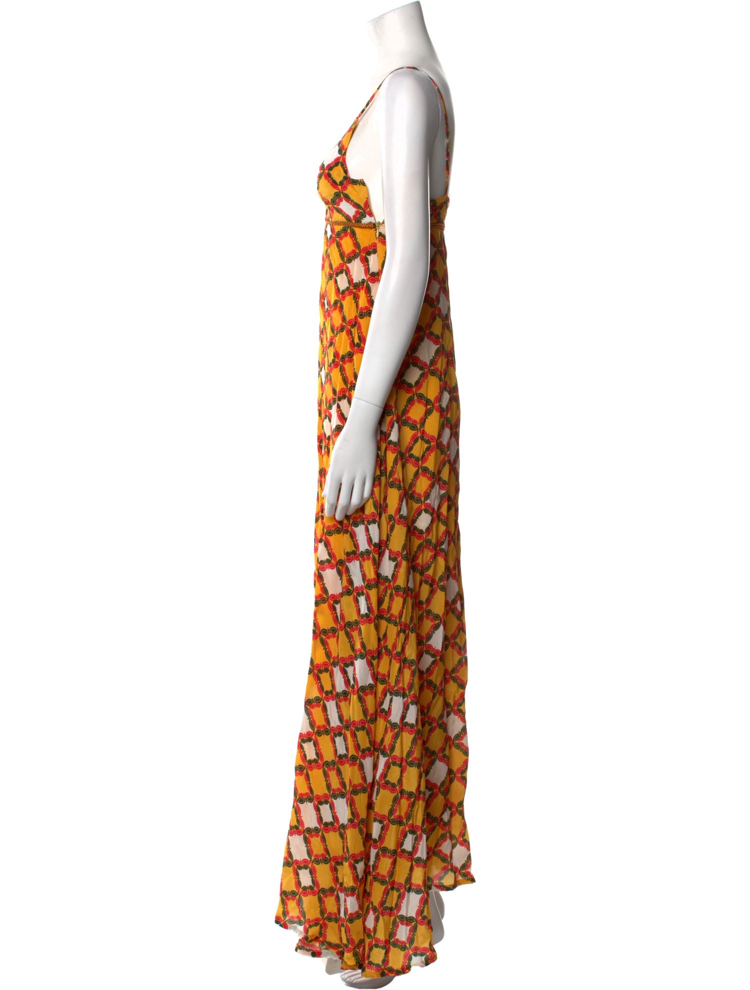 Verandah Printed Long Dress w/ Tags