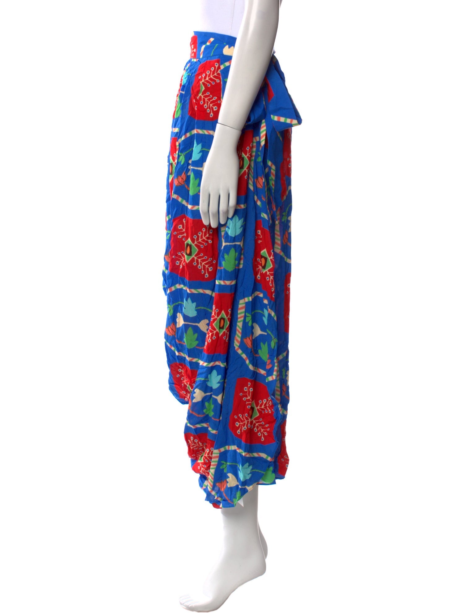 Verandah Floral Print Midi Length Skirt