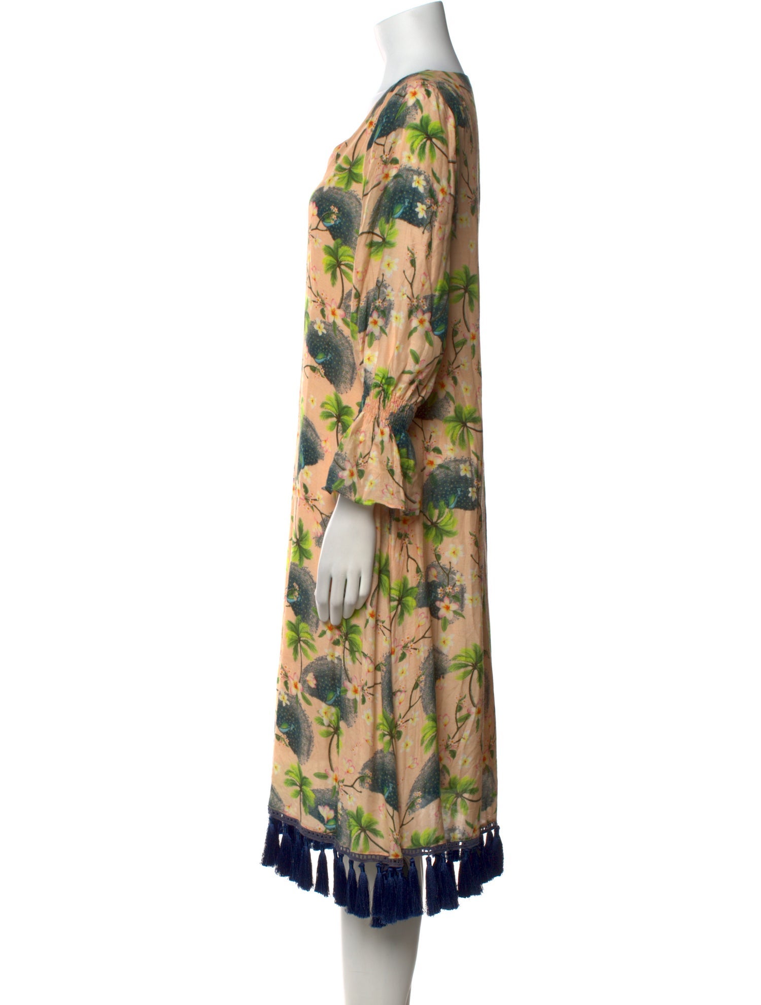 Verandah Silk Midi Length Dress