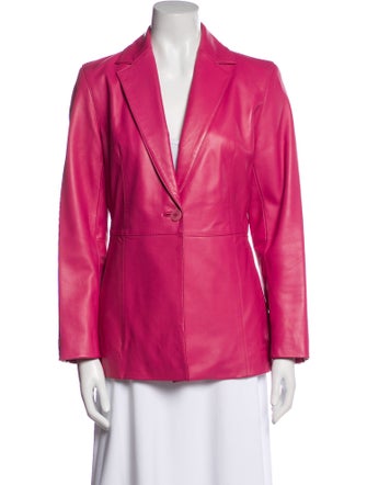 Valerie Stevens Leather Blazer