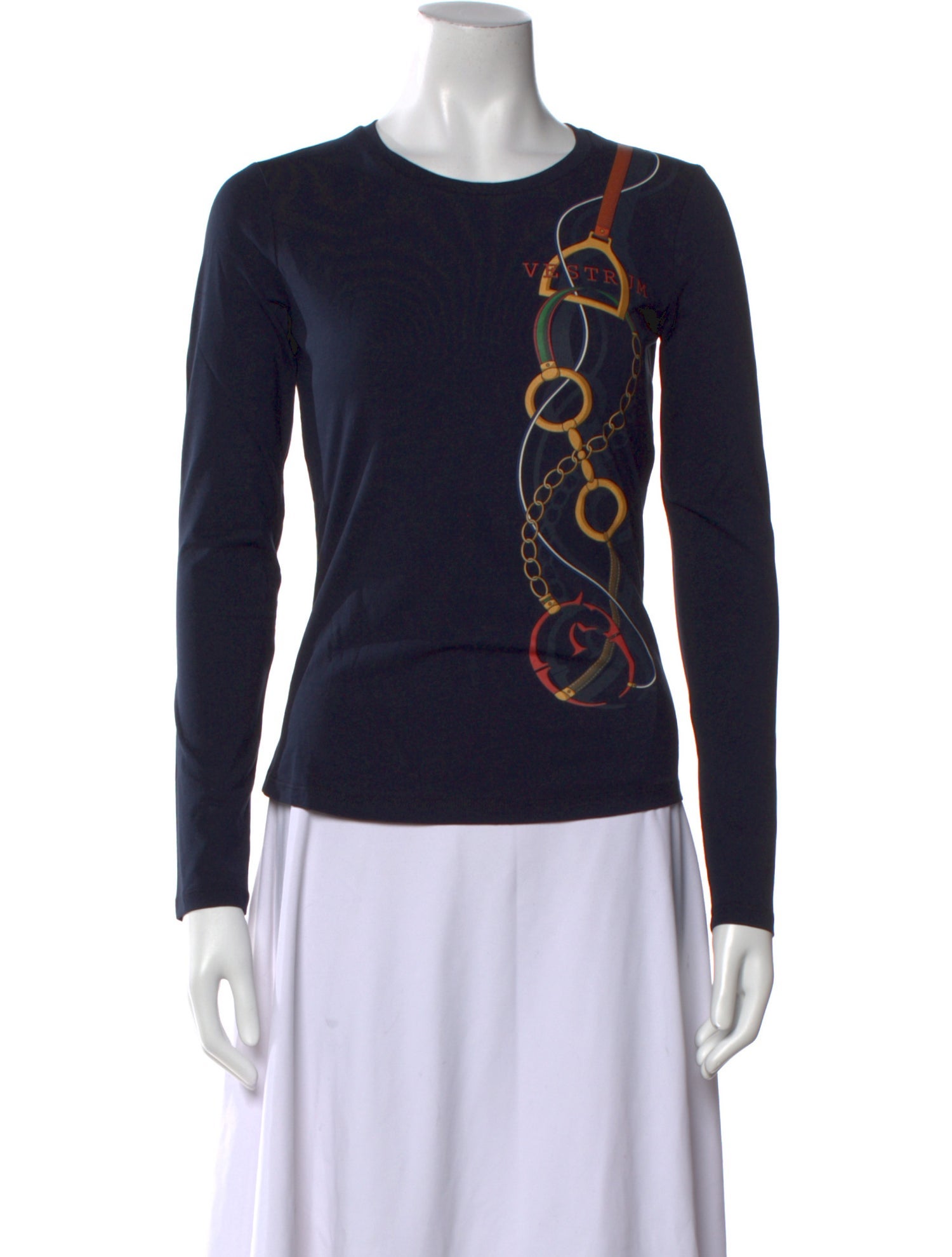 Vestrum Printed Crew Neck Top w/ Tags