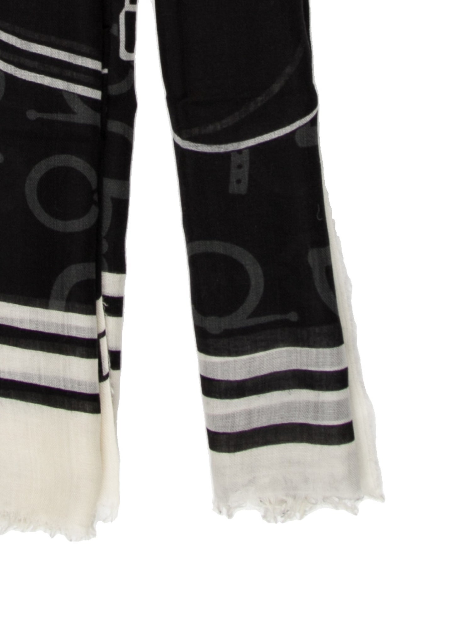 Vestrum Interlocking CC Scarf Striped Scarf w/ Tags