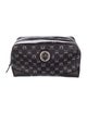 Vestrum Pattern Print Leather Cosmetic Bag